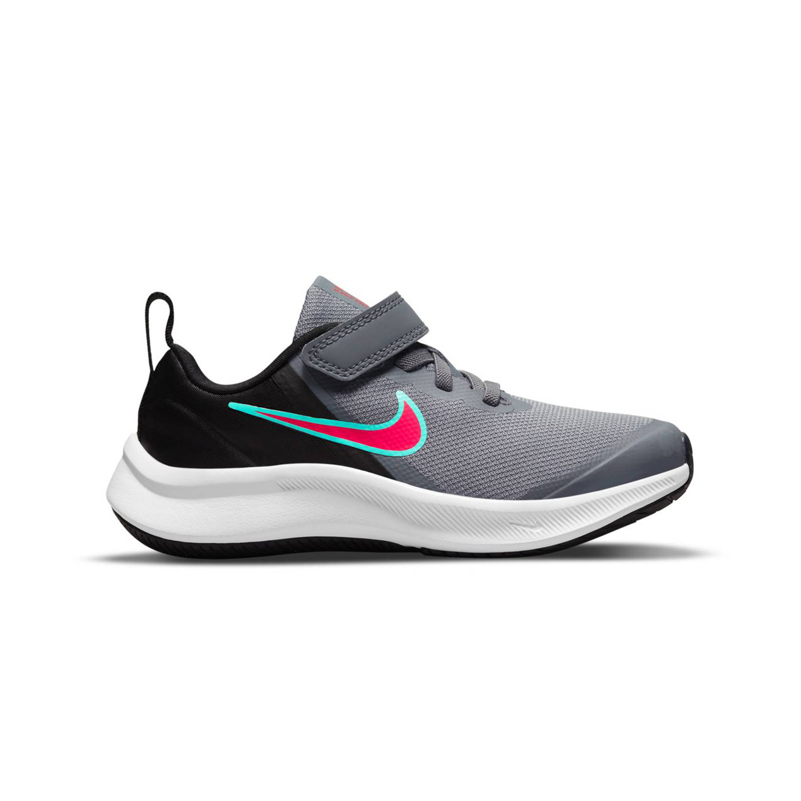 Nike - NIKE STAR RUNNER 3 (PSV) - SMOKE GREY/SIREN RED-BLACK Παιδικά > Παπούτσια > Αθλητικά > Παπούτσι Low Cut