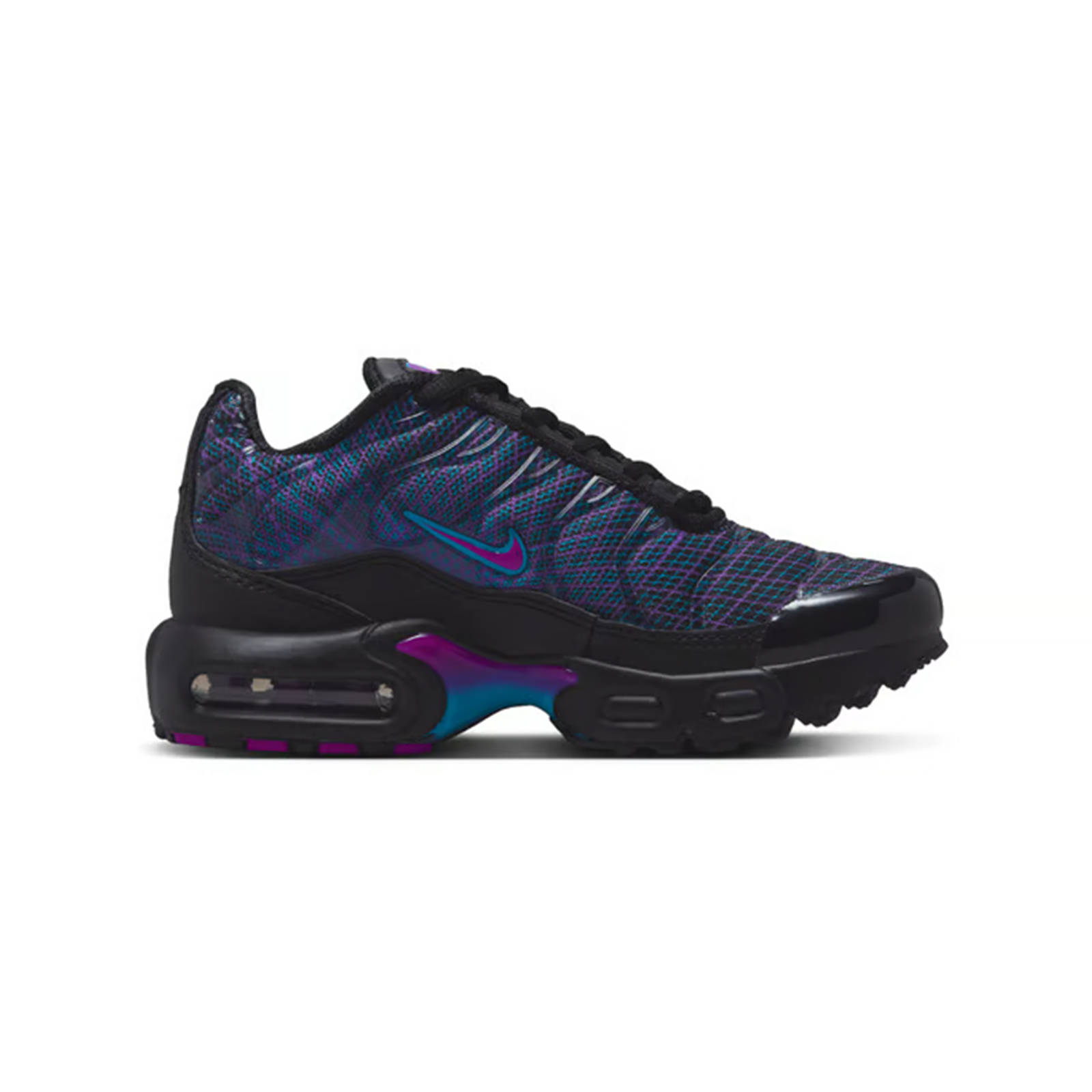 Παιδικά > Παπούτσια > Sneaker > Παπούτσι Low Cut Nike - NIKE AIR MAX PLUS - BLACK/VIVID PURPLE-BALTIC BLUE