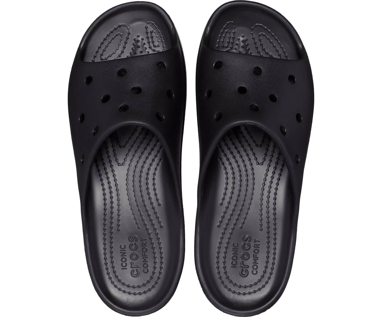 Crocs - CLASSIC PLATFORM SLIDE - BLACK φωτογραφία