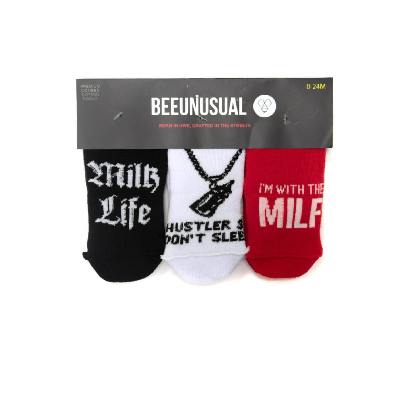 Bee Unusual - BEE UNUSUAL BABY HUSTLERS 3PK SOCKS - ASSORTED φωτογραφία