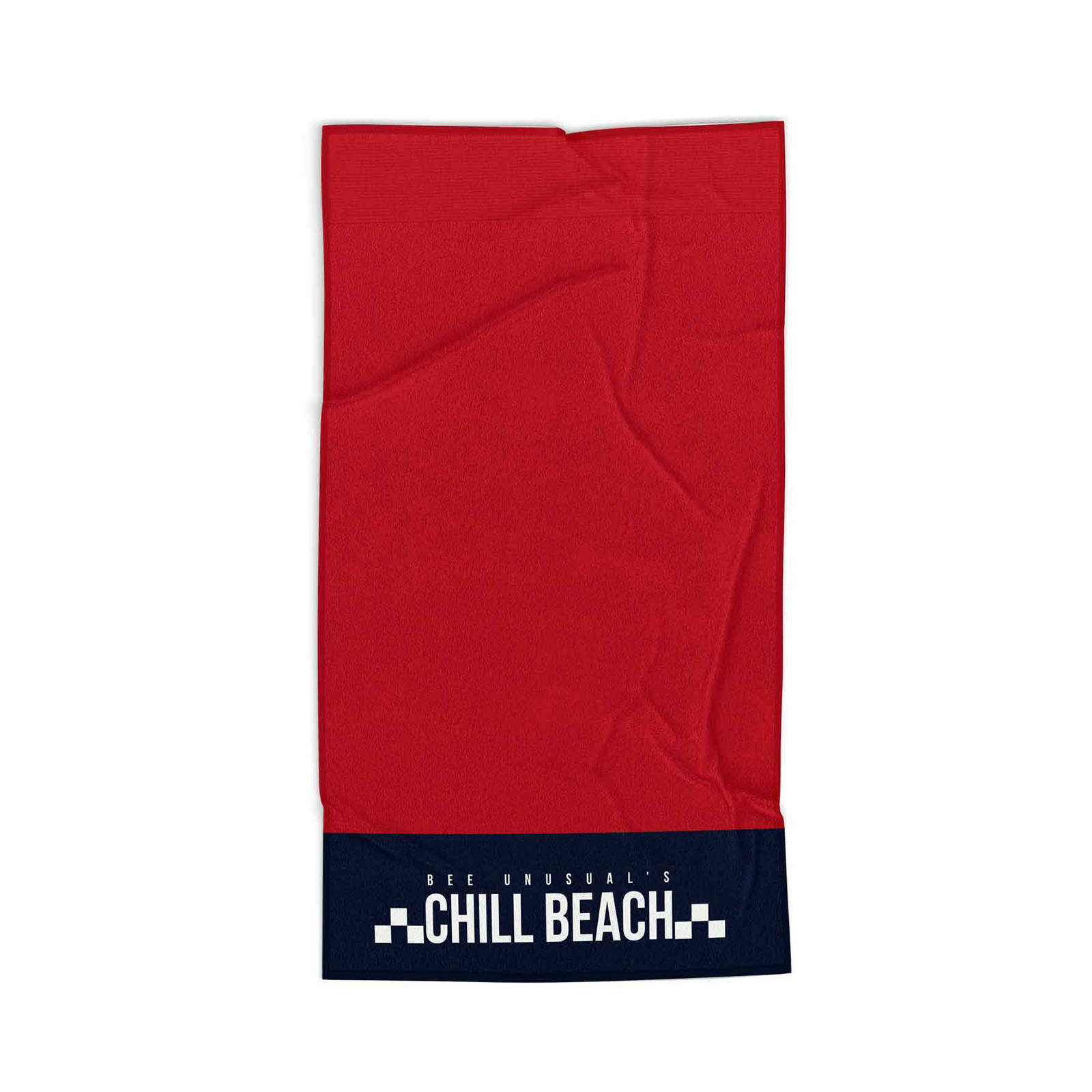 Bee Unusual - SKULL N ROSES BEACH TOWEL 100 X150CM - OFF WHITE / RED φωτογραφία