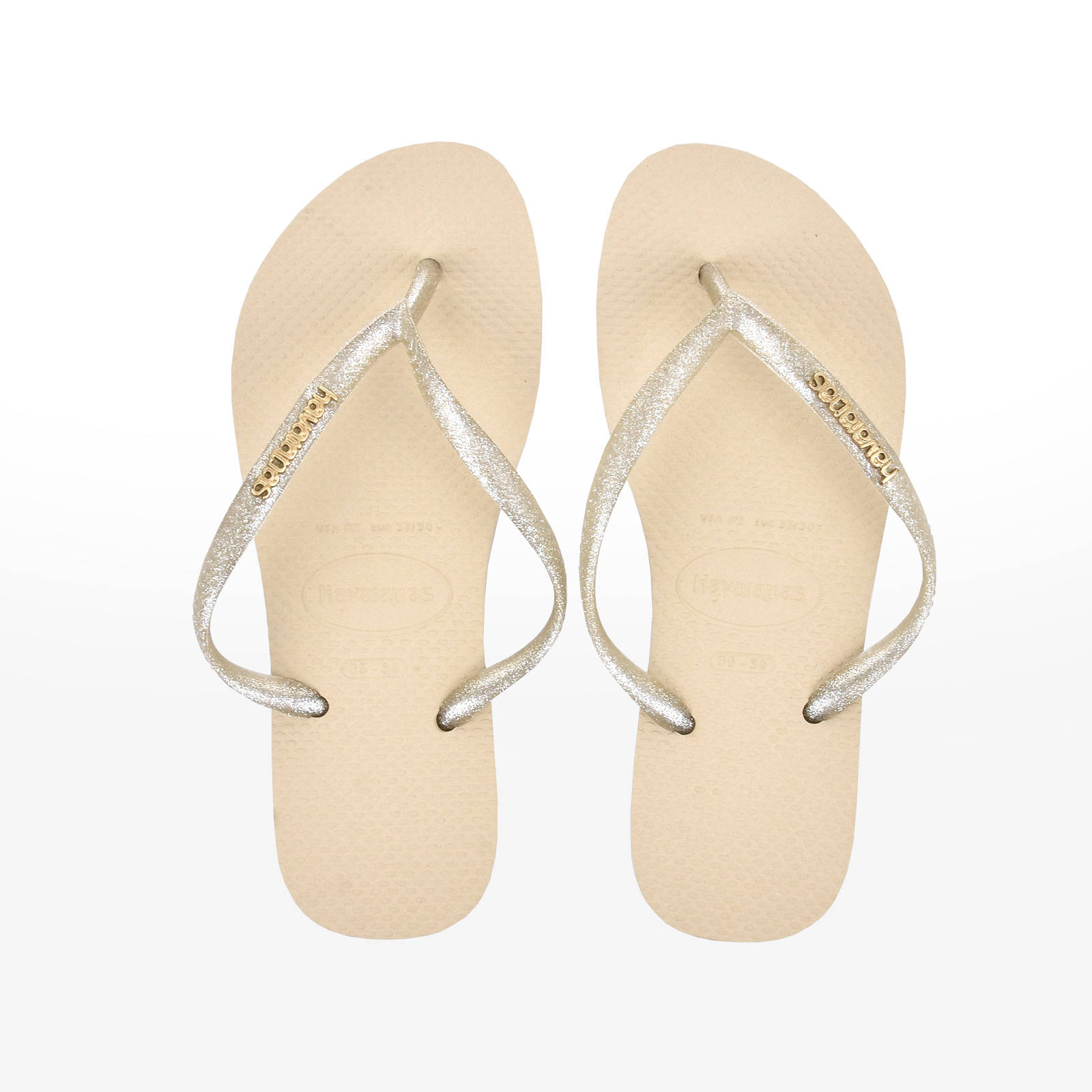 Havaianas - SLΙΜ LΟGΟ ΜΕΤΑLLΙC - SAND GREY/LIGHT GOLDEN (2719) Γυναικεία > Παπούτσια > Σαγιονάρες > Σαγιονάρα