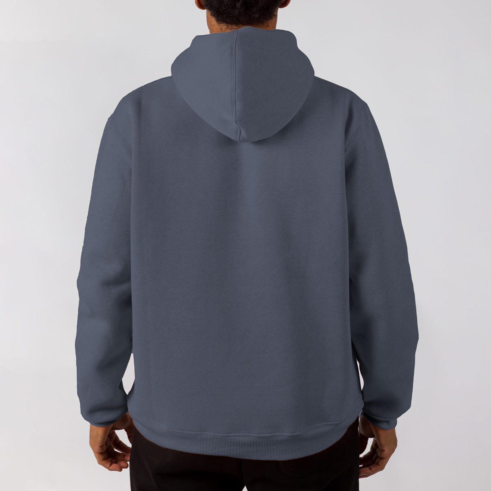 Gsa - SUPER COTTON GSA MEN HOODIE WITH BIG LOGO GSA FL. - CHARCOAL φωτογραφία