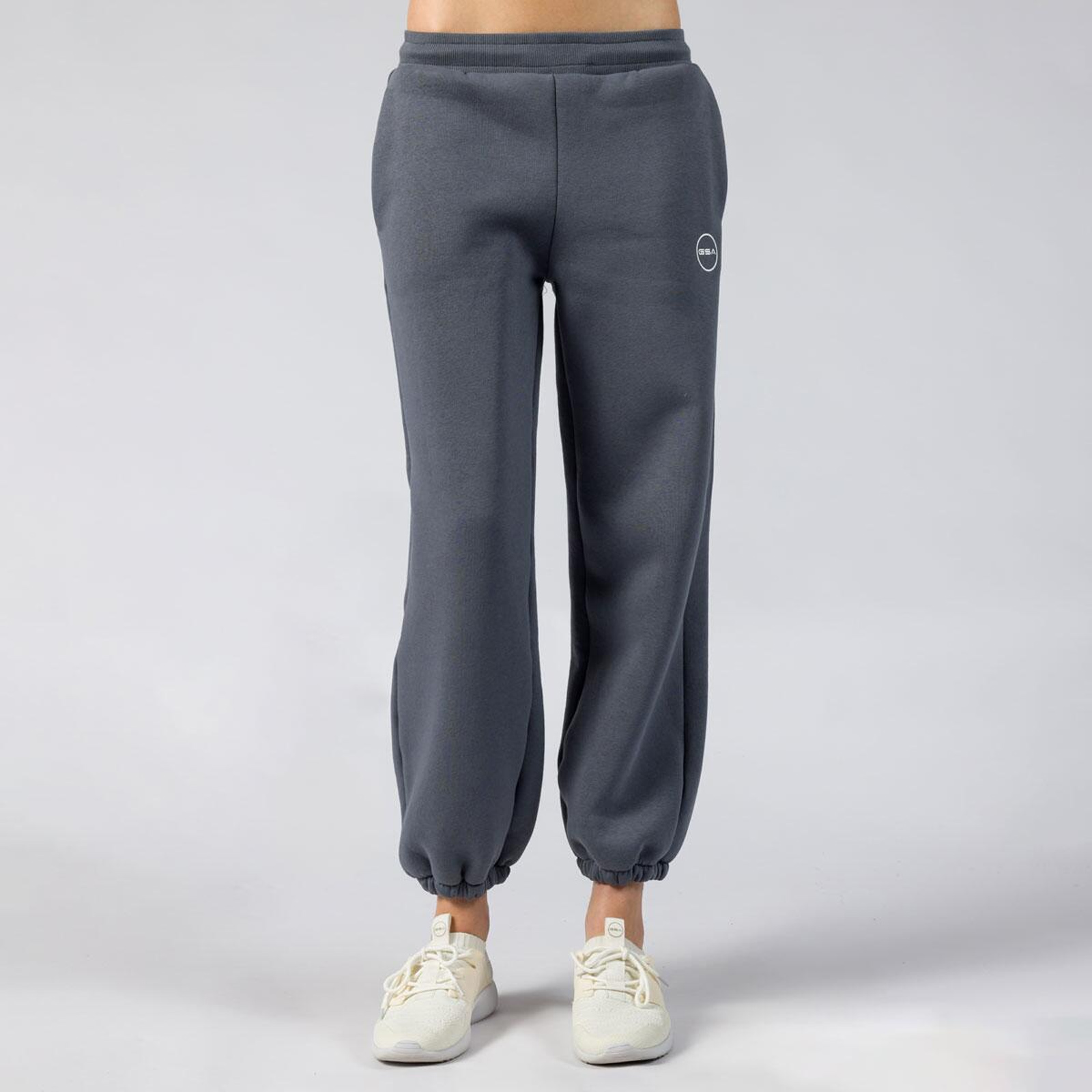 Gsa Gsa - SUPER COTTON GSA WOMEN JOGGER PANTS FL. - CHARCOAL