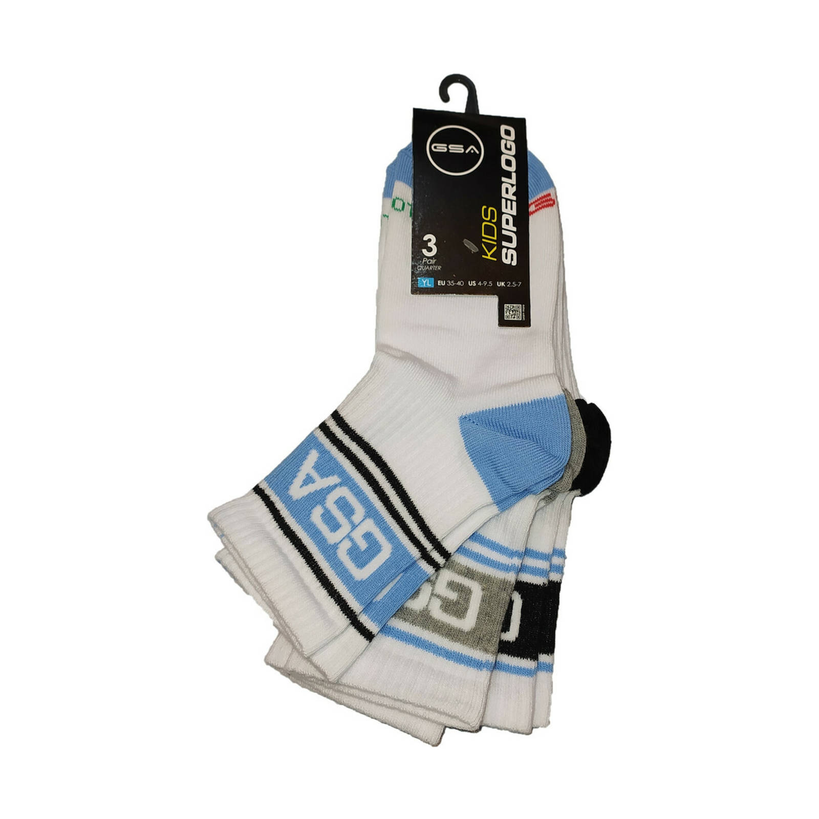 Gsa Gsa - KIDS LOW CUT ULTRA LIGHT 3 PACK - ΑSSΟRΤΕD