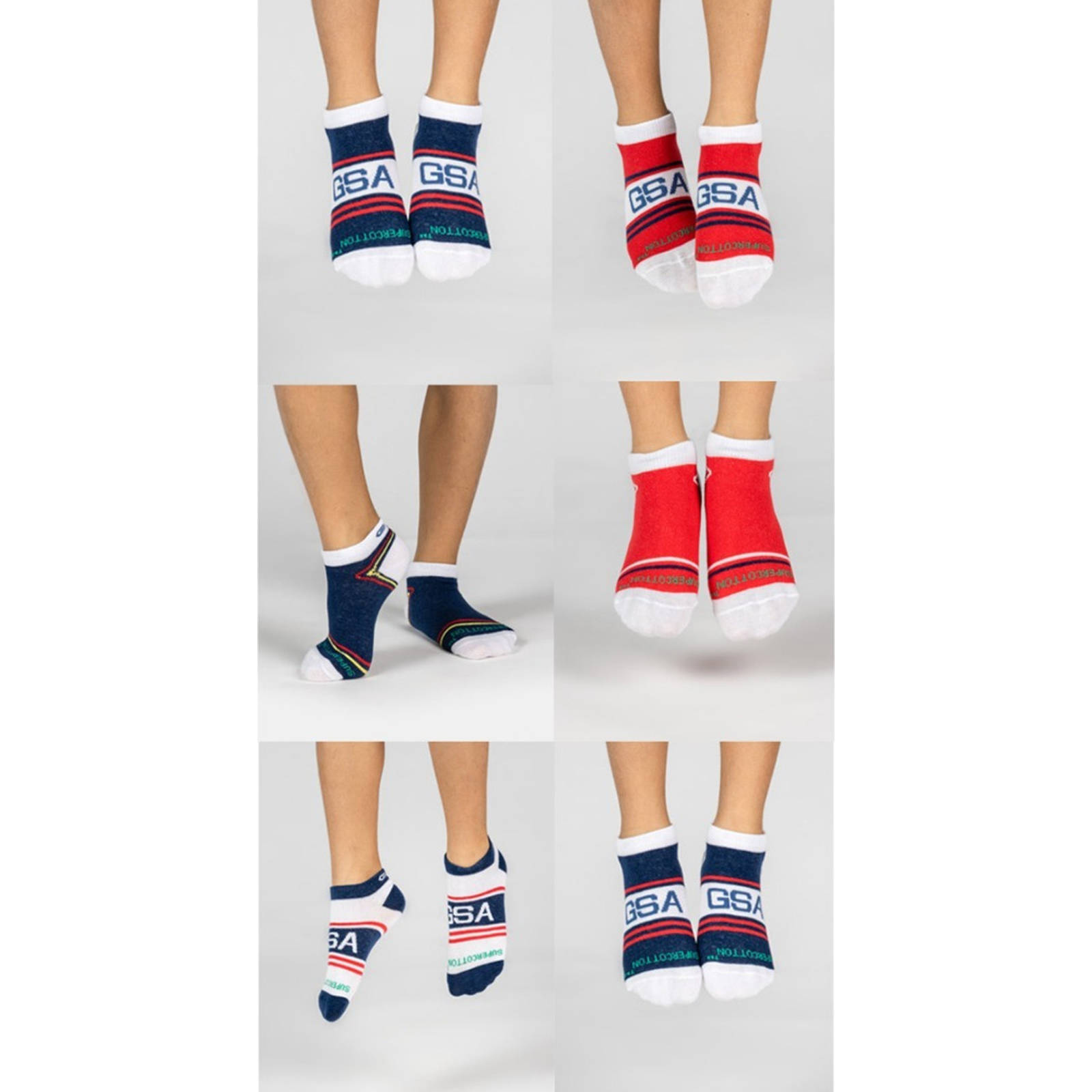 Gsa - KIDS LOW CUT ULTRA LIGHT 6 PACK - ASSORTED 50 φωτογραφία