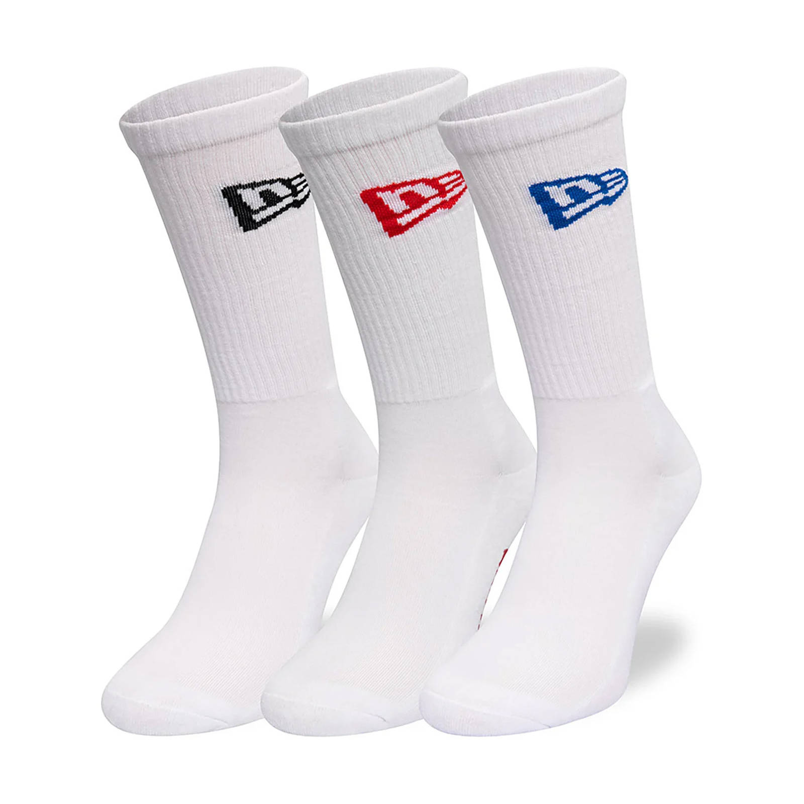 New era New era - New Era Flag White 3 Pack Crew Socks - 100/0091