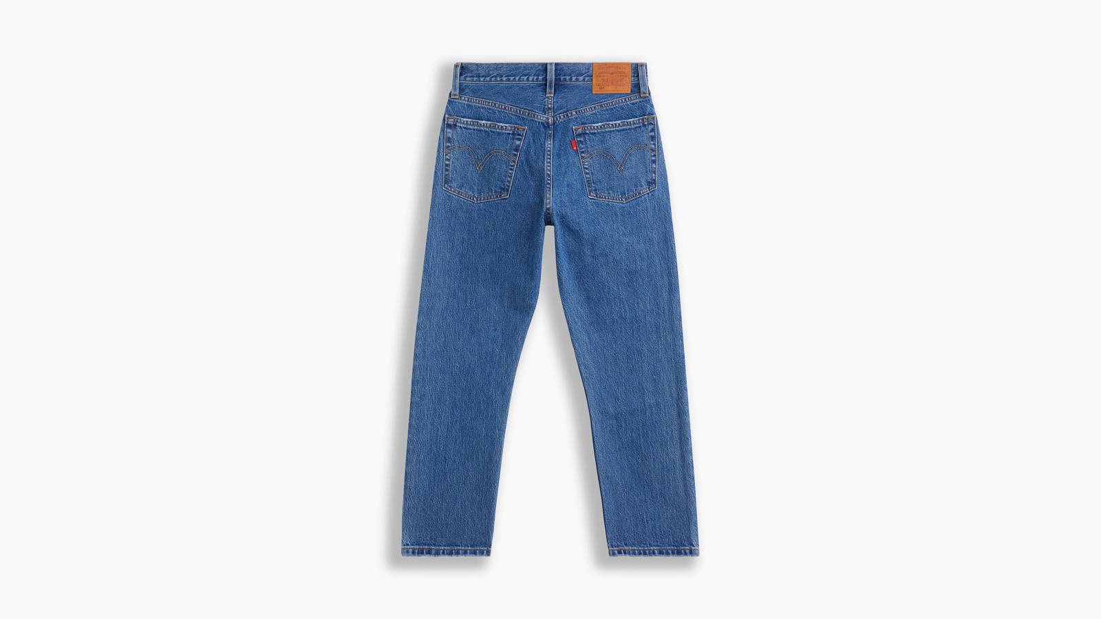 Levis - 501® CROP MED INDIGO - WORN IN - JAZZ POP φωτογραφία