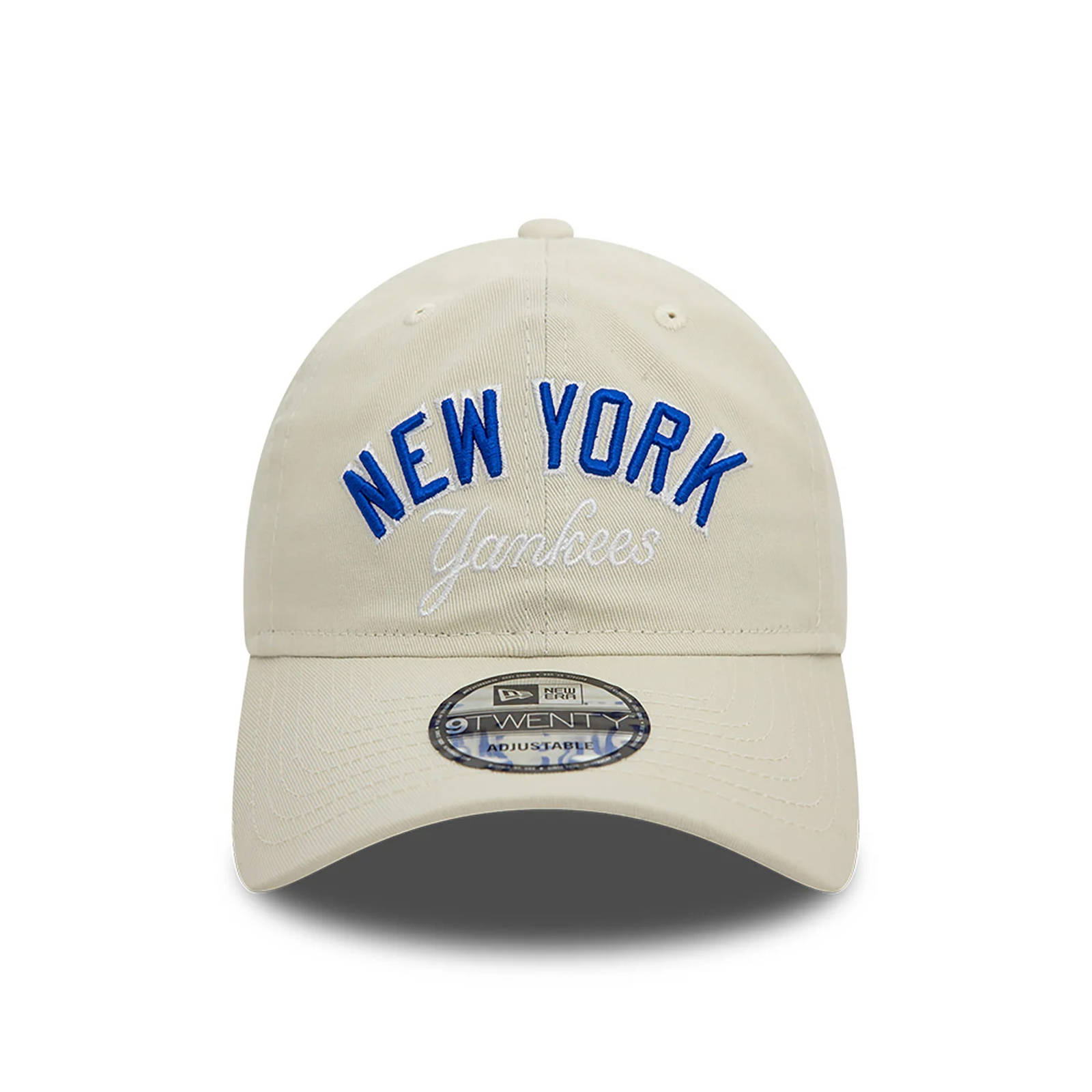 New era New era - New York Yankees MLB Wordmark Off White 9TWENTY Adjustable Cap - 110/0090