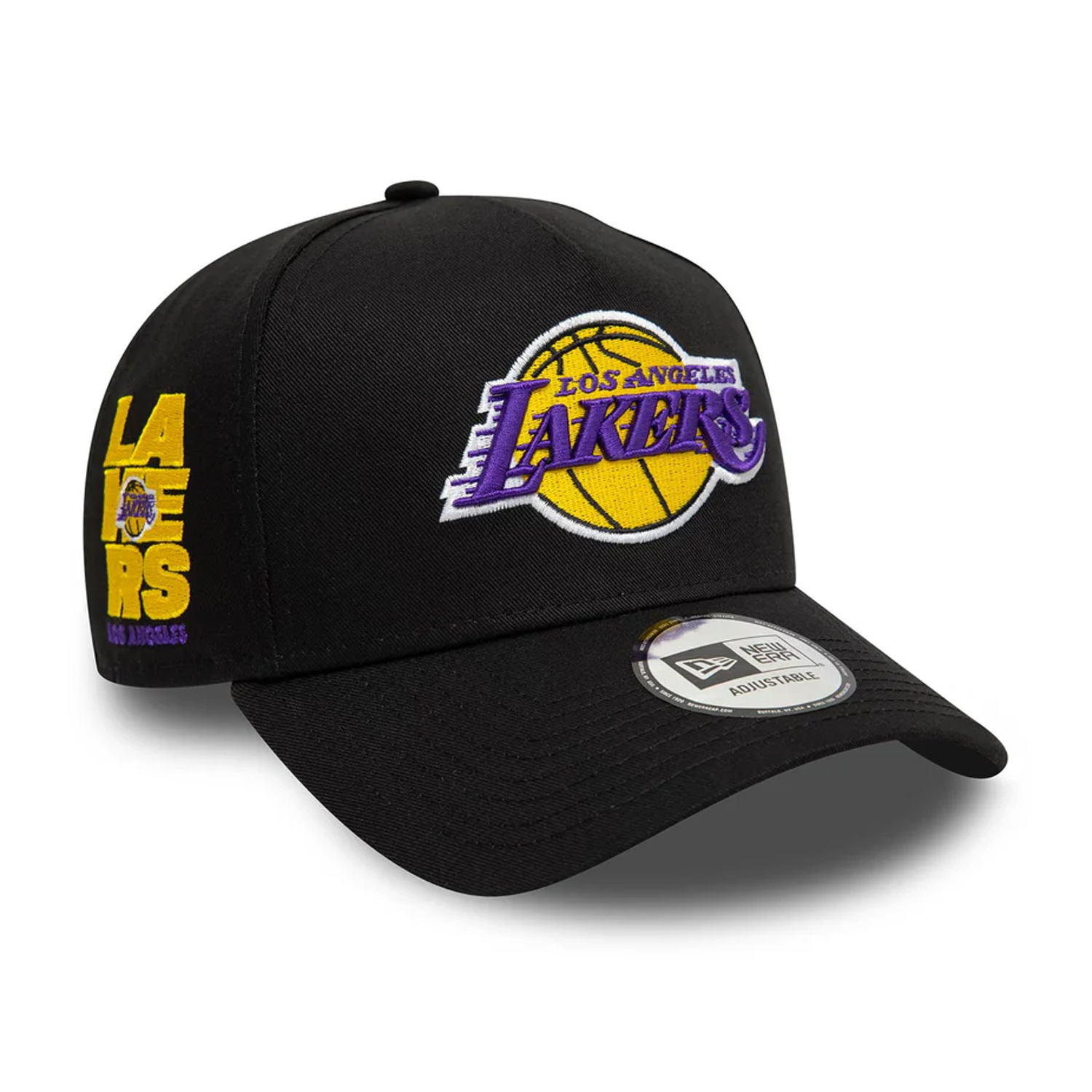 New era - LA Lakers NBA Patch Black 9FORTY A-Frame Adjustable Cap - 001/0071 φωτογραφία