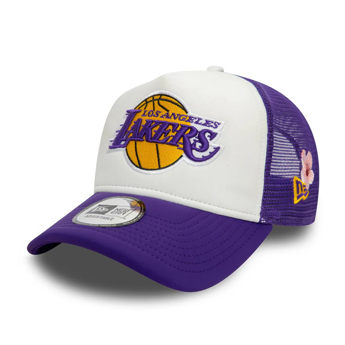 New era - LA Lakers NBA Flower Purple 9FORTY A-Frame Trucker Adjustable Ca - 500/00D1 φωτογραφία