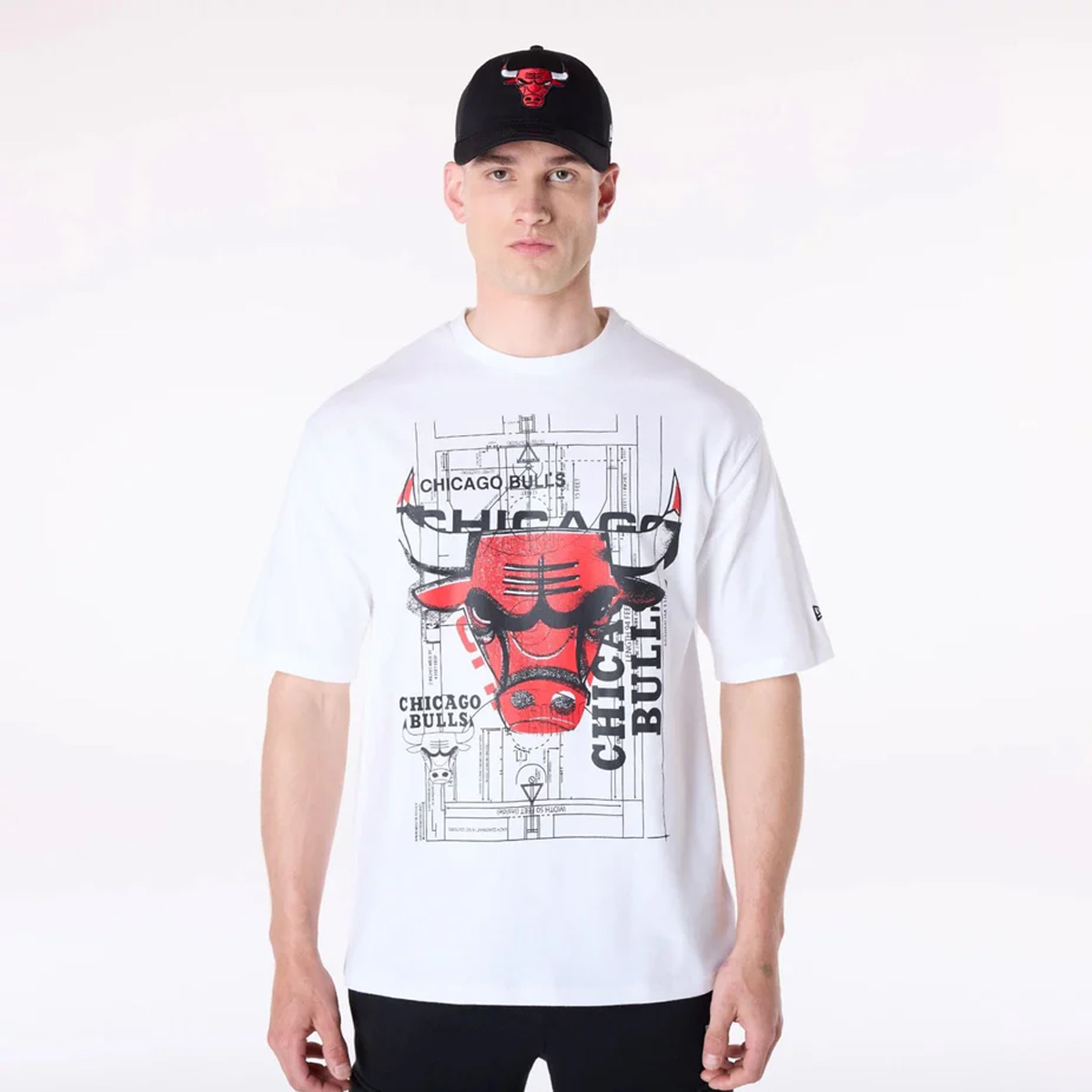 New era New era - Chicago Bulls NBA Graphic White T-Shirt - 100/0091