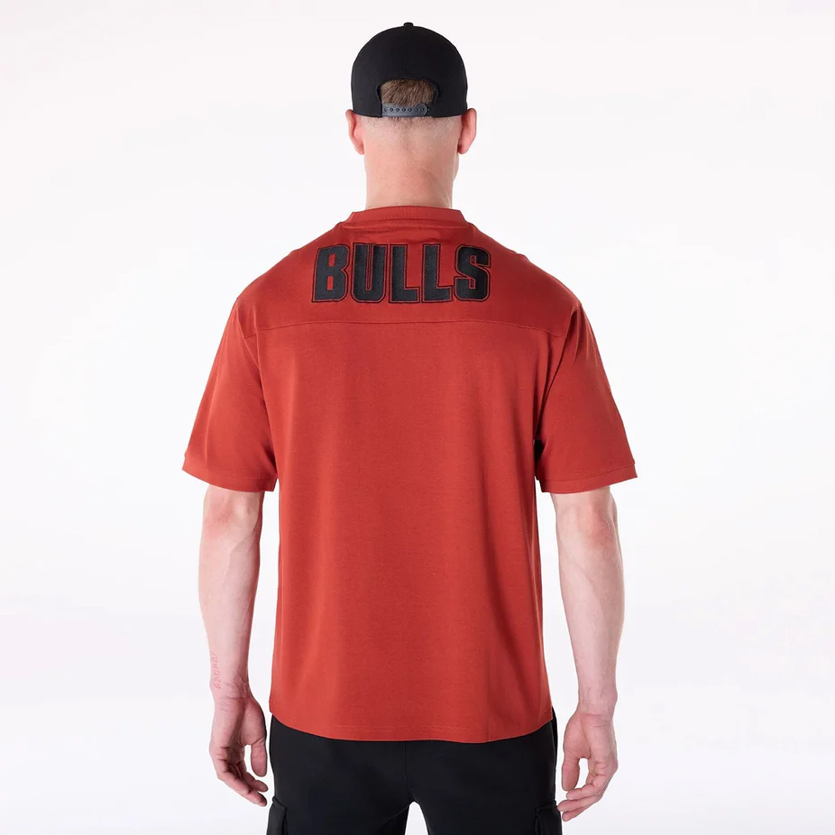 New era - Chicago Bulls NBA Wordmark Red Oversized T-Shirt - 220/00MM φωτογραφία