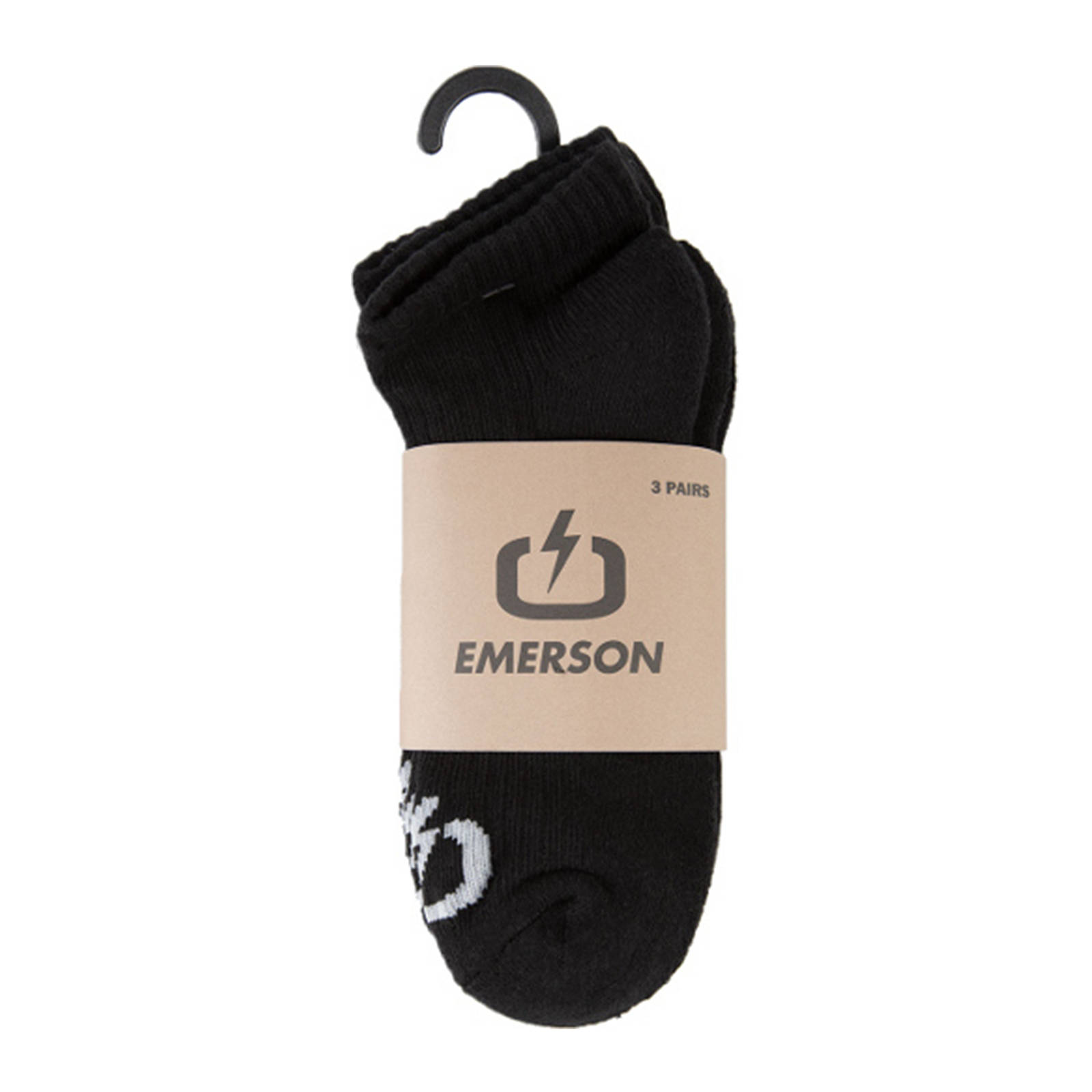 Emerson - UNISEX LOW SOCKS (3-PACK) - BLACK φωτογραφία