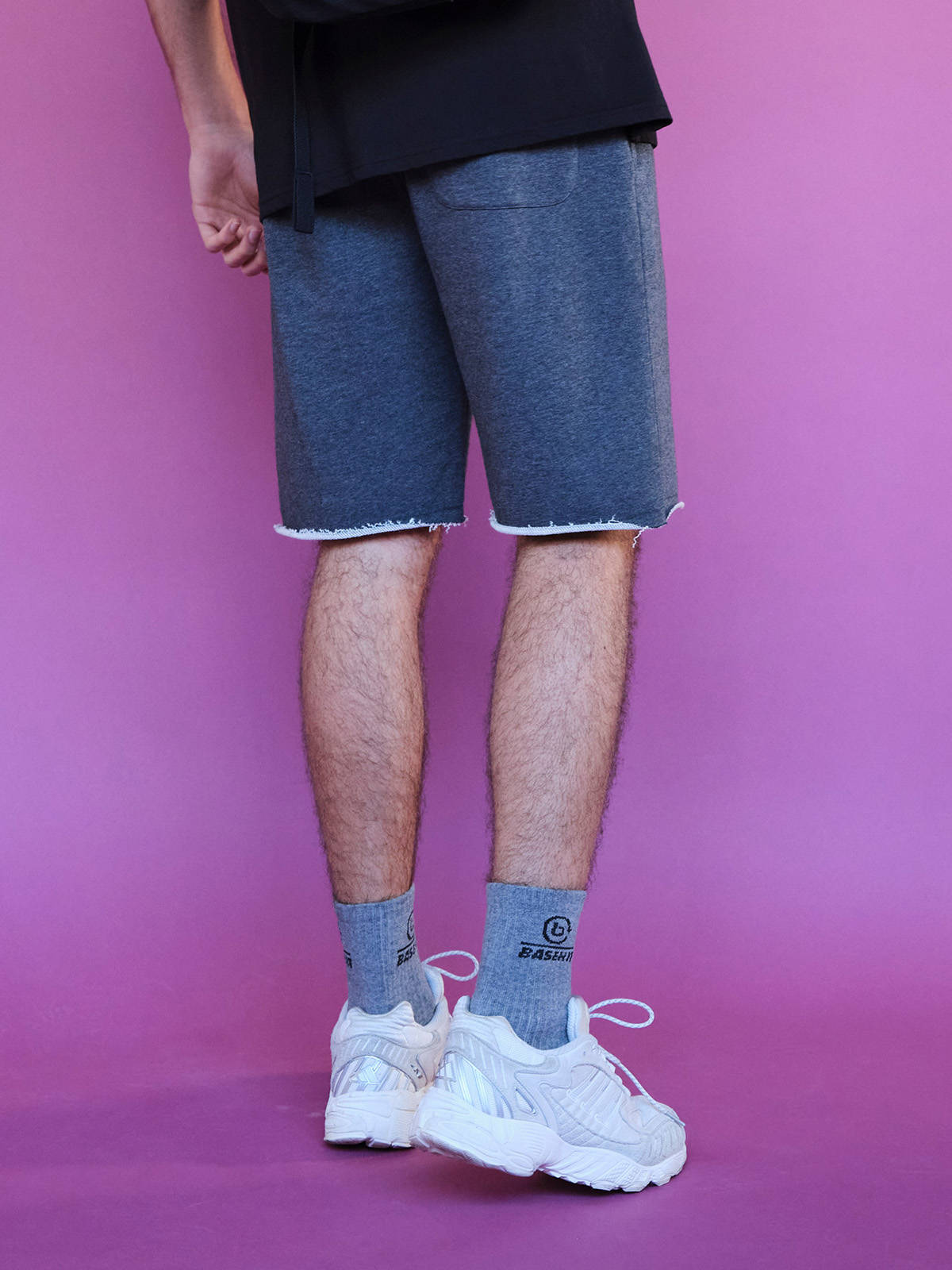 Basehit - MEN'S SWEAT SHORTS - D.GREY ML φωτογραφία