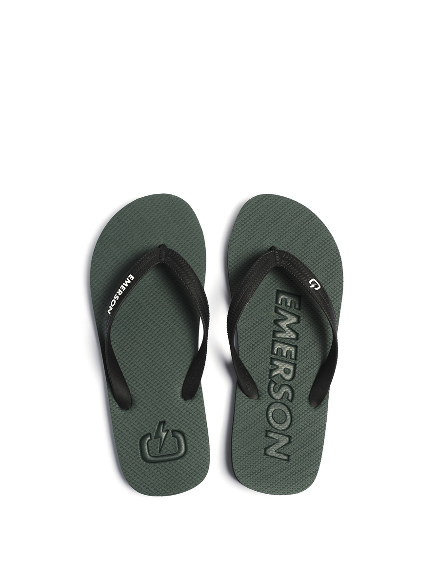 Emerson Emerson - MEN'S FLIP FLOPS - ARMY GREEN/BLACK