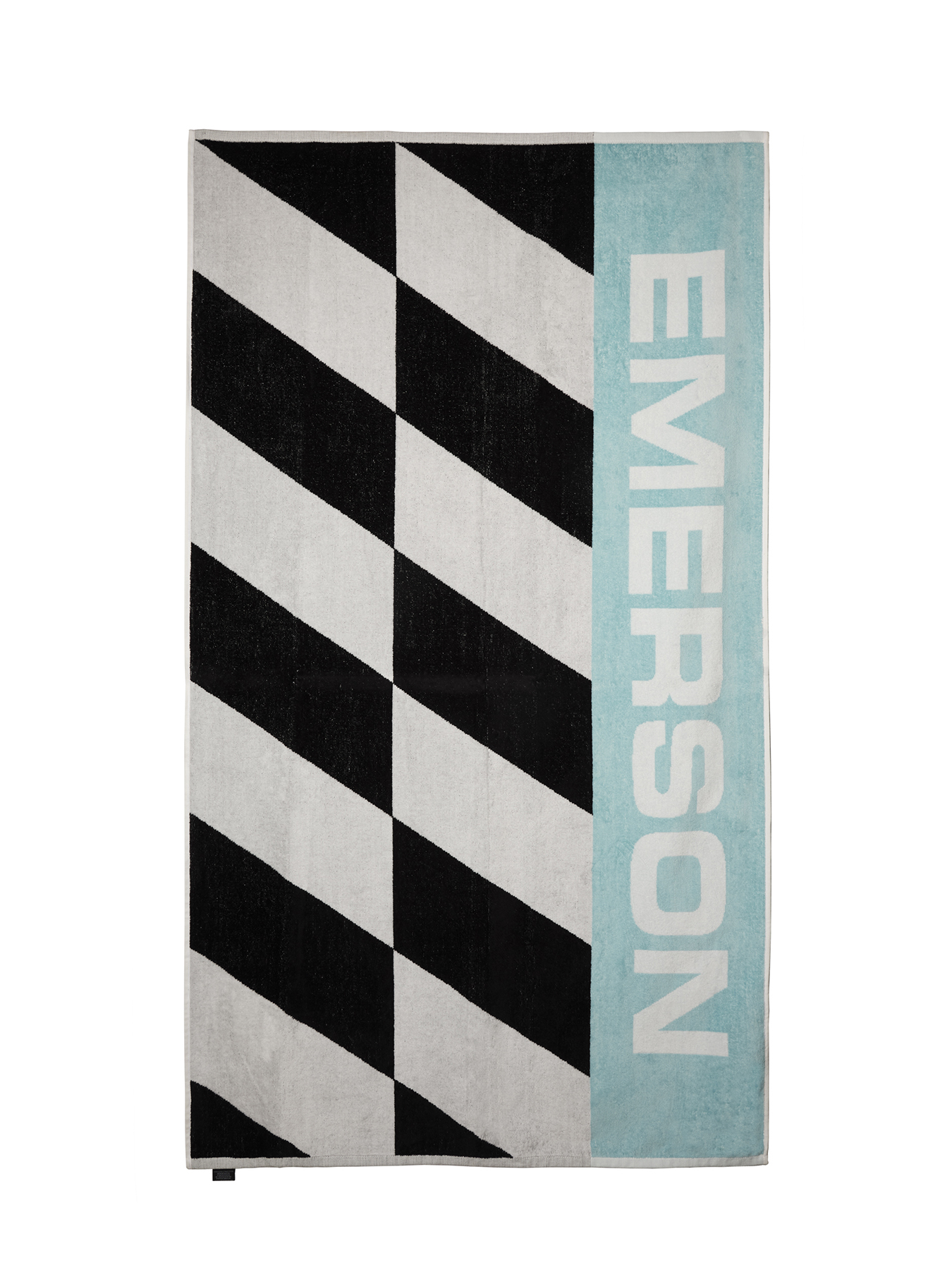 Emerson Emerson - BEACH TOWEL - BLACK/WHITE/AQUA