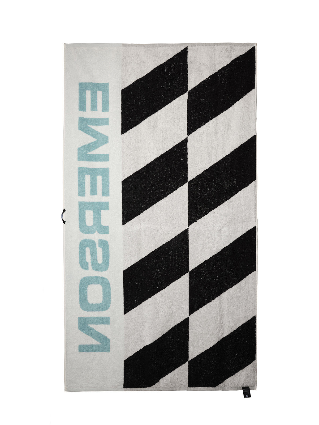 Emerson - BEACH TOWEL - BLACK/WHITE/AQUA φωτογραφία