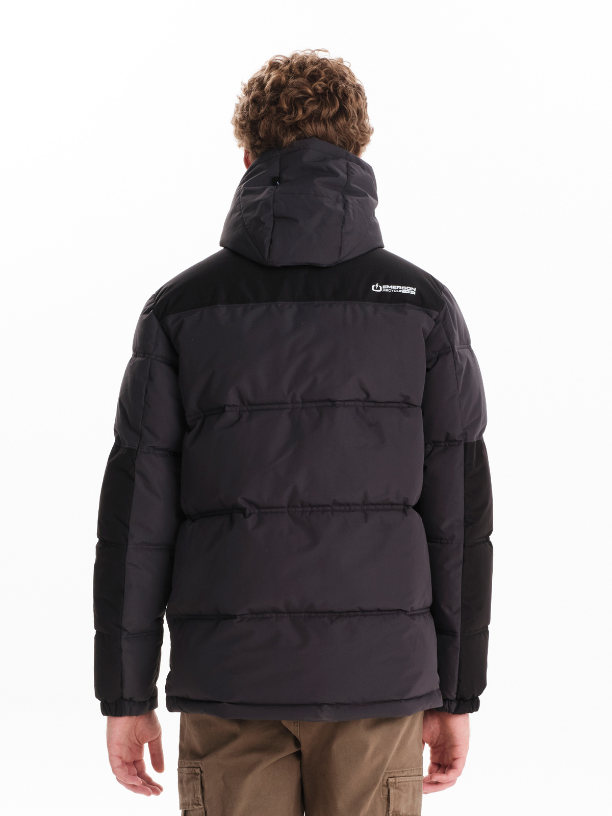 Emerson - EMERSON ΑΝΔΡΙΚΟ ΜΠΟΥΦΑΝ PUFFER ΜΕ ΚΟΥΚΟΥΛΑ - EBONY/BLACK φωτογραφία