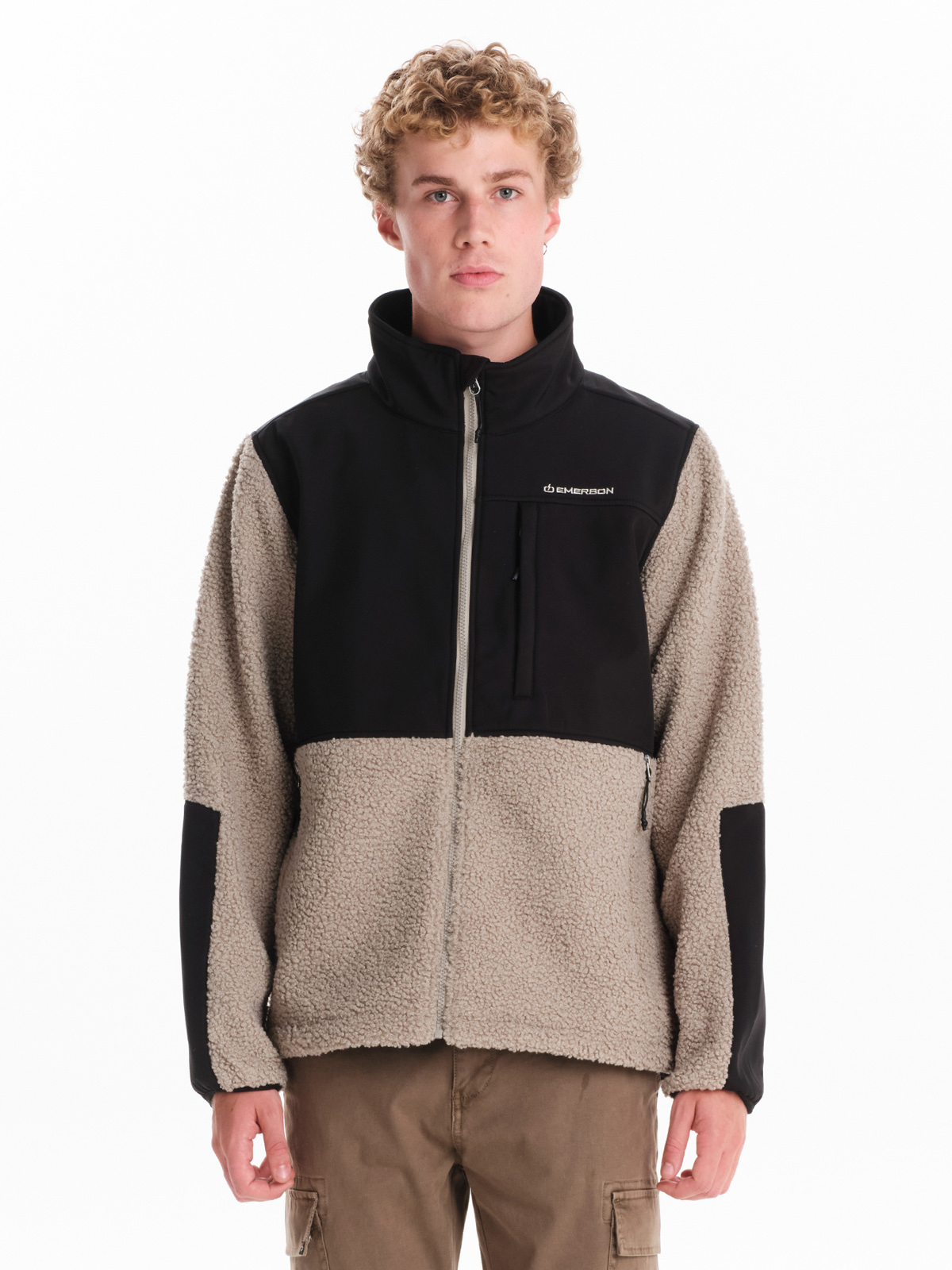 Emerson Emerson - EMERSON ΑΝΔΡΙΚΟ ΜΠΟΥΦΑΝ BONDED SHERPA 2 ΣΤΡΩΣΕΩΝ - MILKY WHITE/BLACK 2