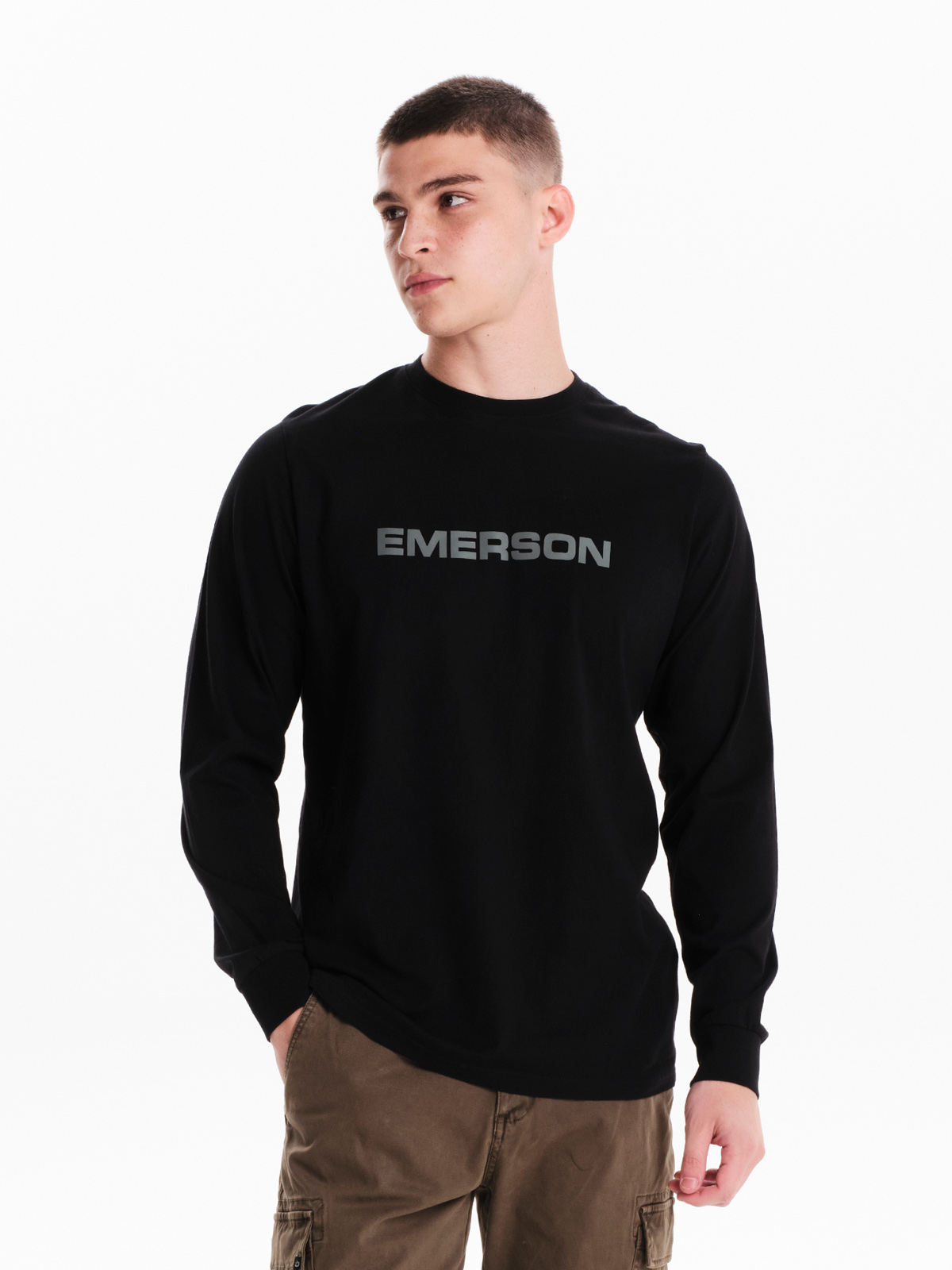 Emerson Emerson - MEN'S L/S T-SHIRT - BLACK