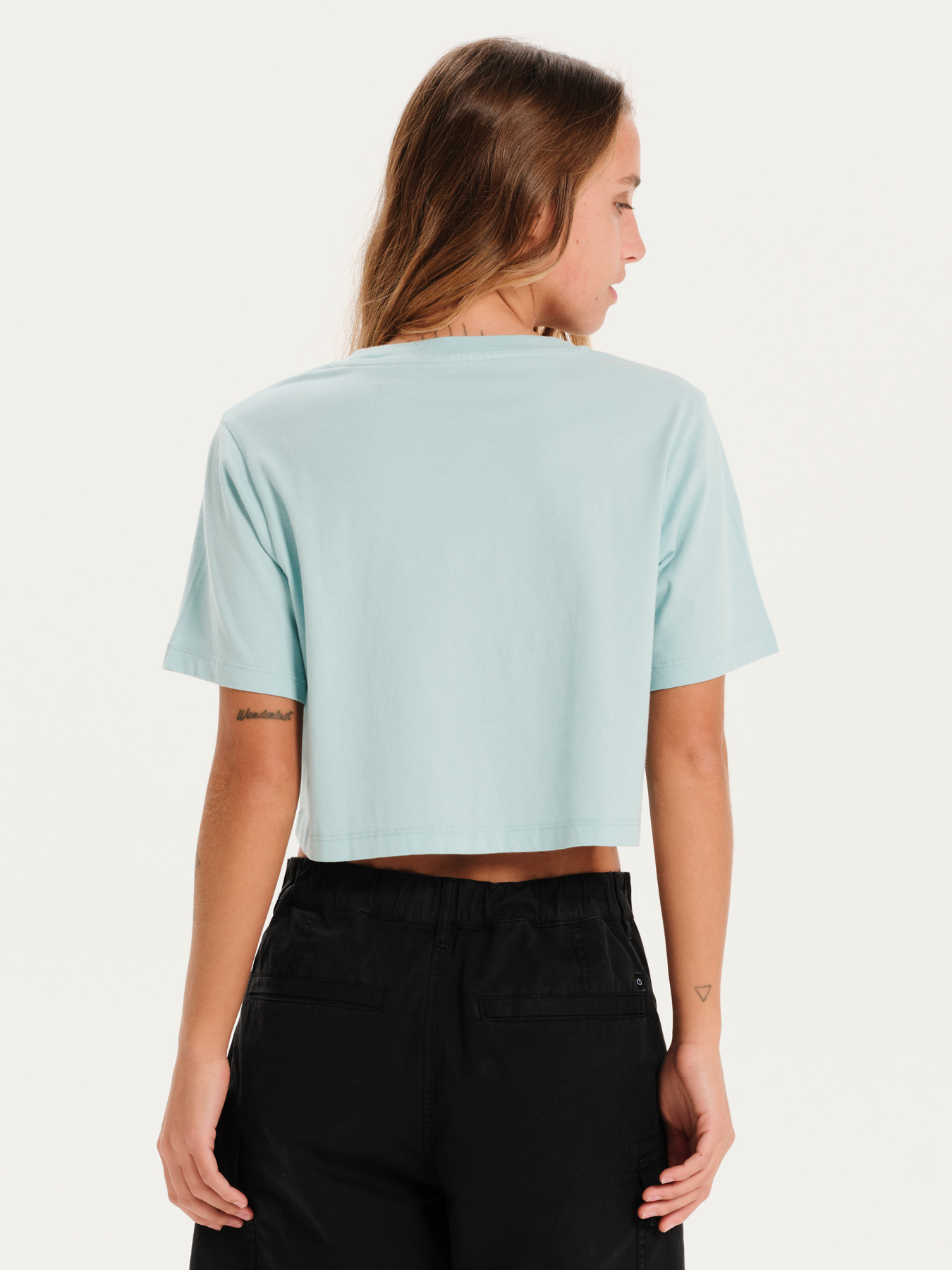 Emerson - EMERSON "JUST PEACHY" ΓΥΝΑΙΚΕΙΟ ΚΟΝΤΟΜΑΝΙΚΟ CROP TOP - REEF BLUE φωτογραφία