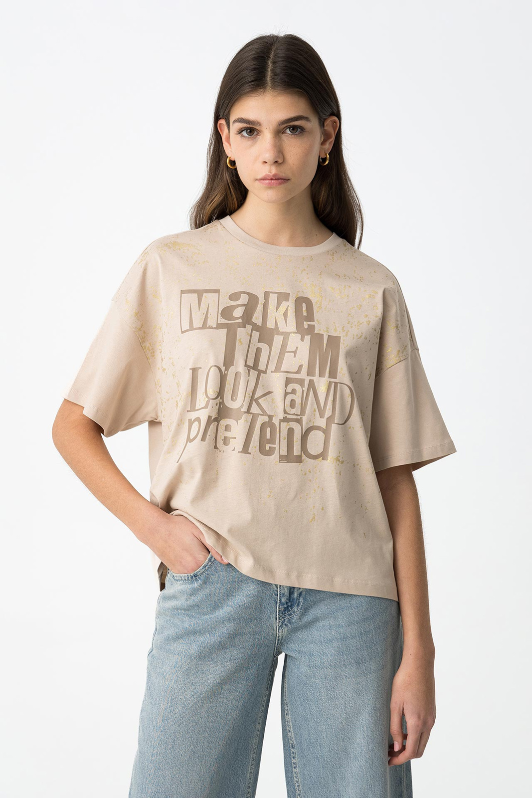 Tiffosi - Short Sleeve T-Shirt - 160 Sand φωτογραφία