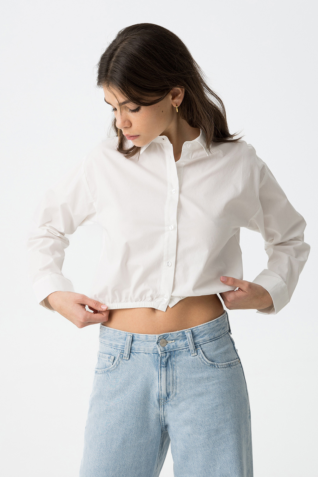 Tiffosi - Raw Long Sleeve Shirt - 110 Star White φωτογραφία