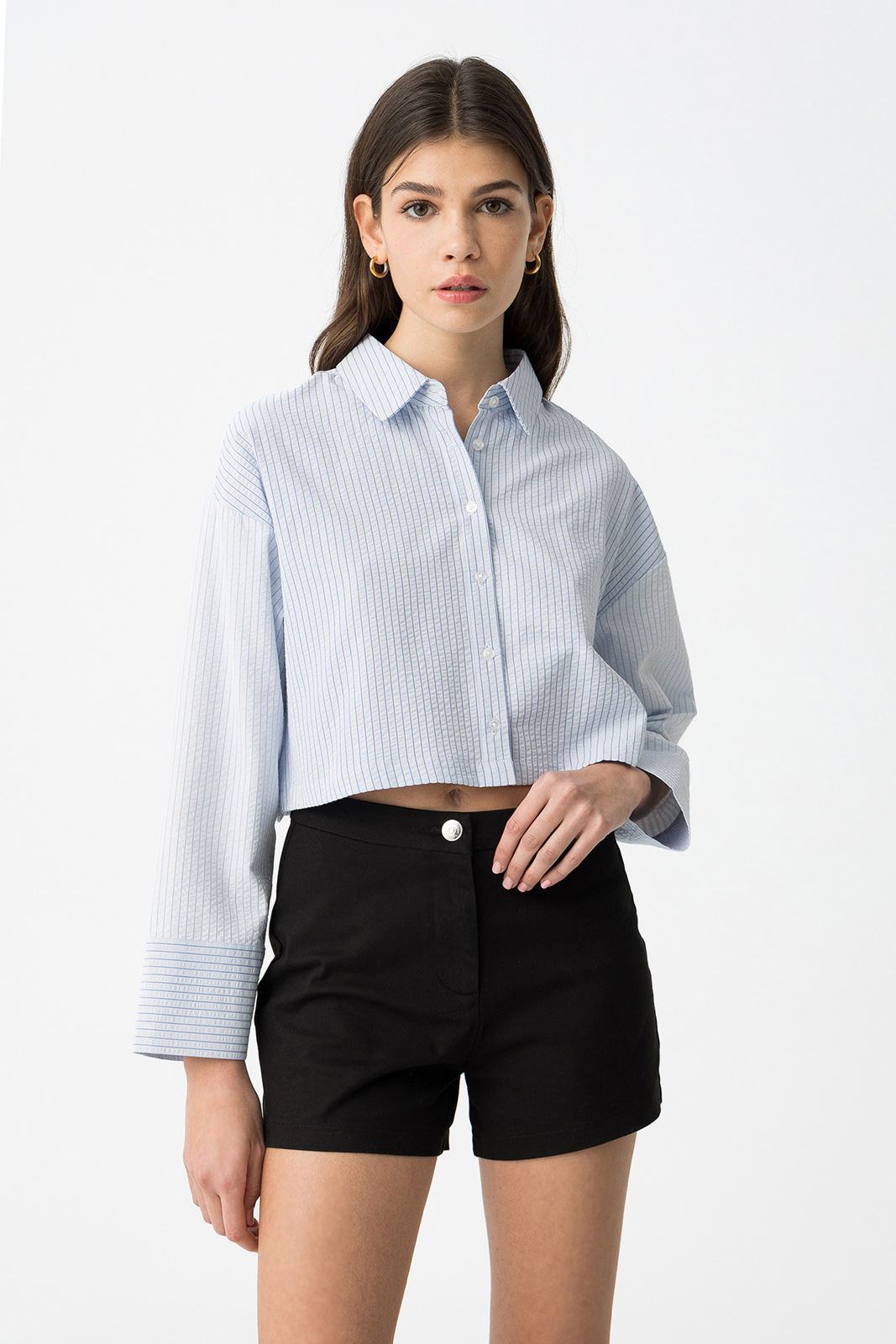 Tiffosi - Blue Long Sleeve Shirt - 749 Blue Indigo φωτογραφία