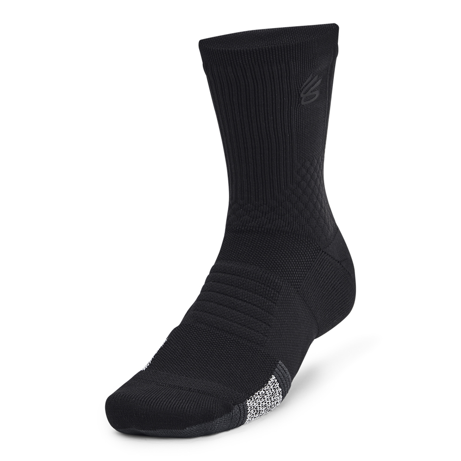 Under Armour Under Armour - Unisex Mid-Crew Κάλτσες Curry ArmourDry™ Playmaker - Black/Anthracite/Black