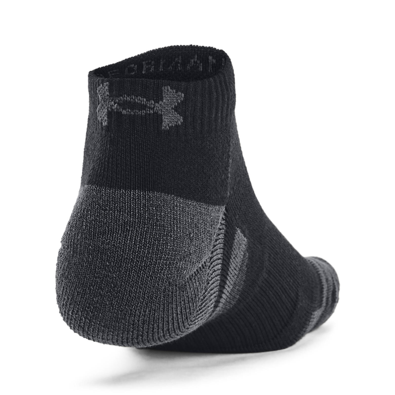 Under Armour - Unisex UA Performance Tech 3-Pack Low Cut Socks - Black/Black/Jet Gray φωτογραφία