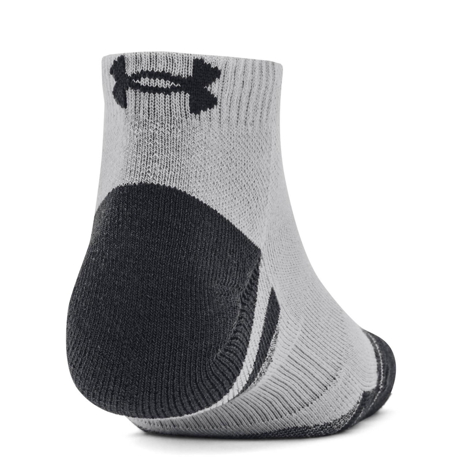 Under Armour - Unisex UA Performance Tech 3-Pack Low Cut Socks - Mod Gray/White/Jet Gray φωτογραφία
