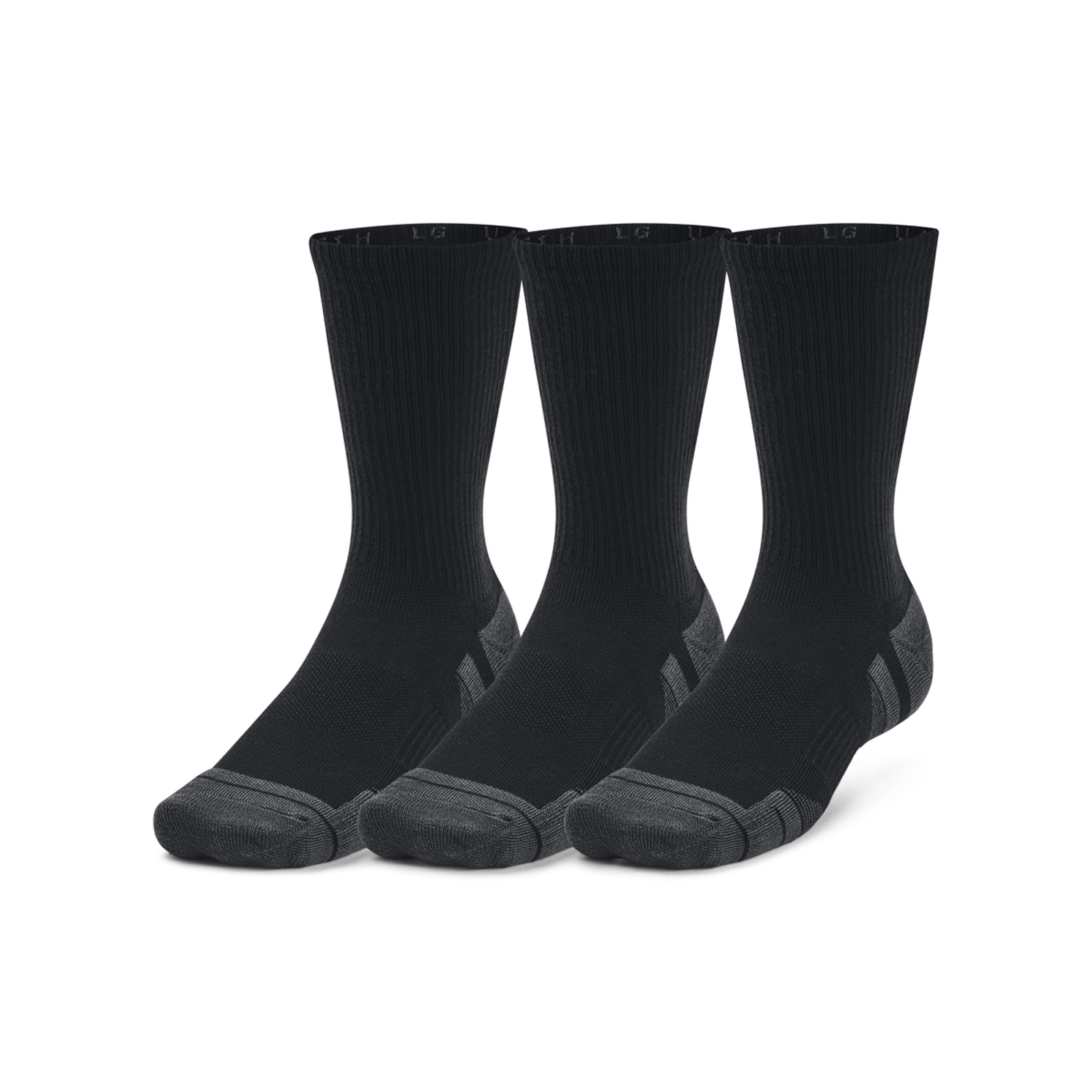 Under Armour Under Armour - Unisex Κάλτσες Crew UA Performance Tech 3 Ζευγ. - Black/Black/Jet Gray