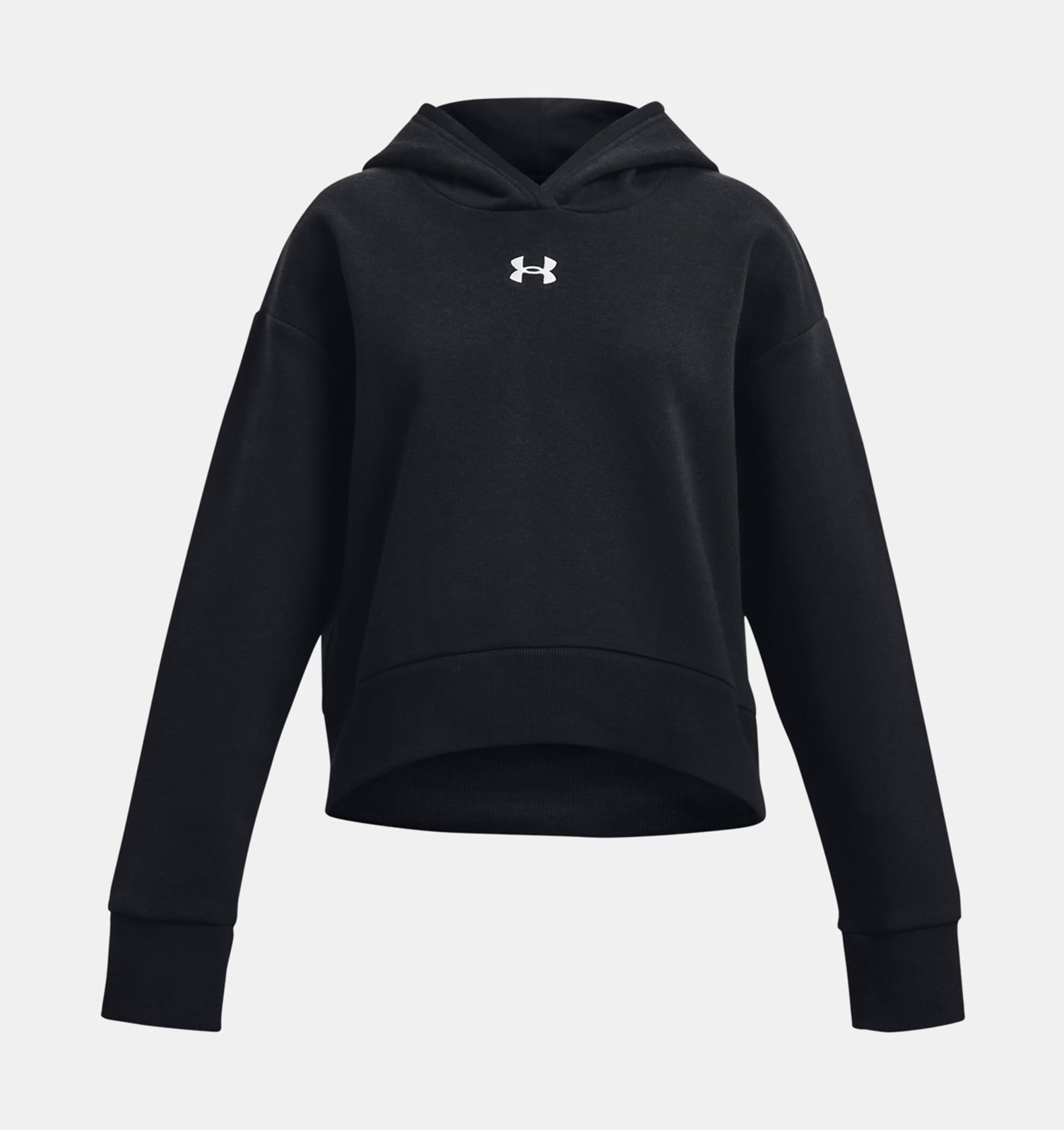 Under Armour Under Armour - Fleece Crop Hoodie Κοριτσιών UA Rival - Black//White
