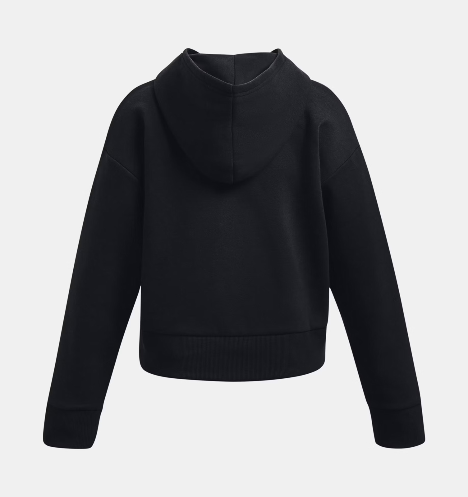 Under Armour - Fleece Crop Hoodie Κοριτσιών UA Rival - Black//White φωτογραφία