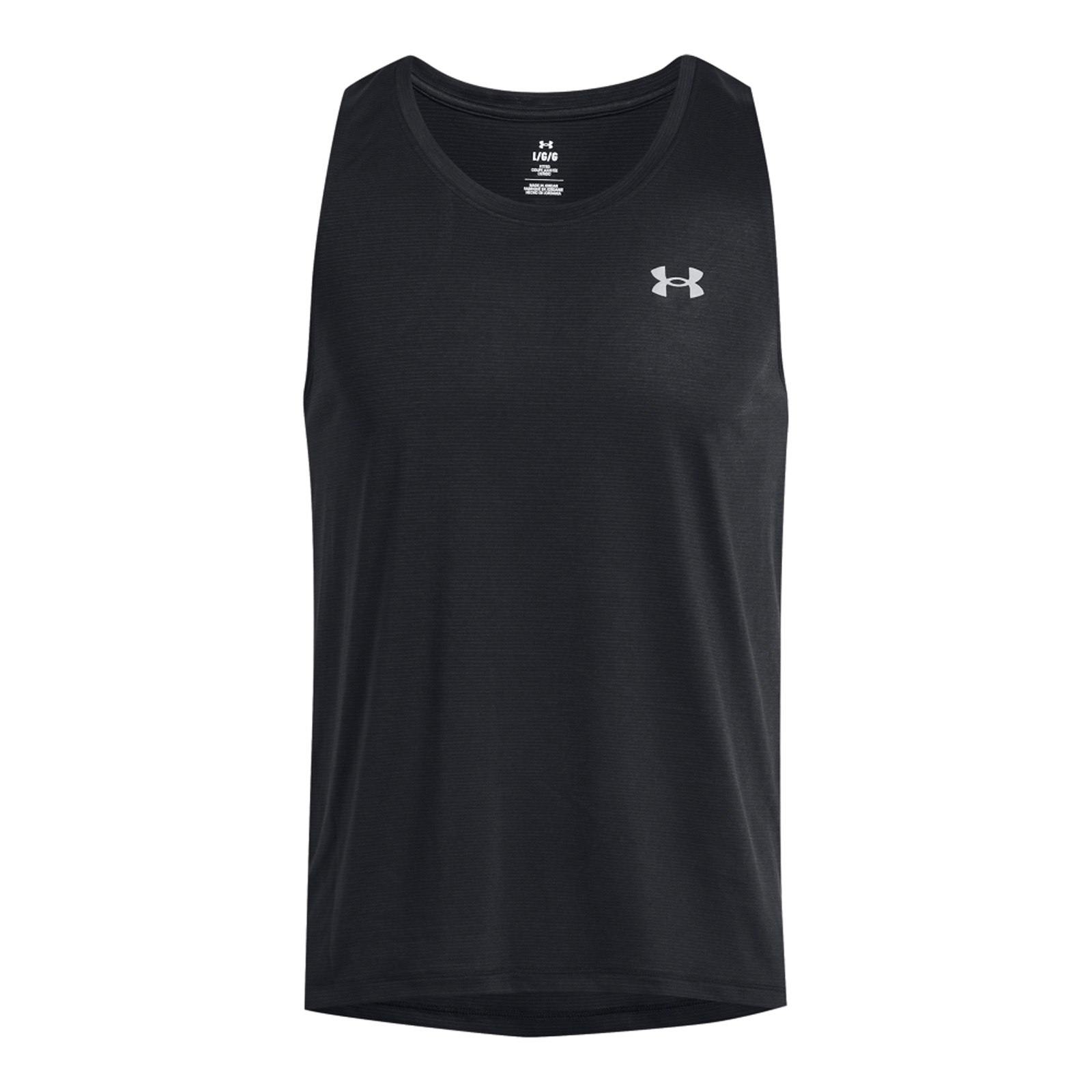 Under Armour Under Armour - 1382585 UA STREAKER SINGLET - Black//Reflective