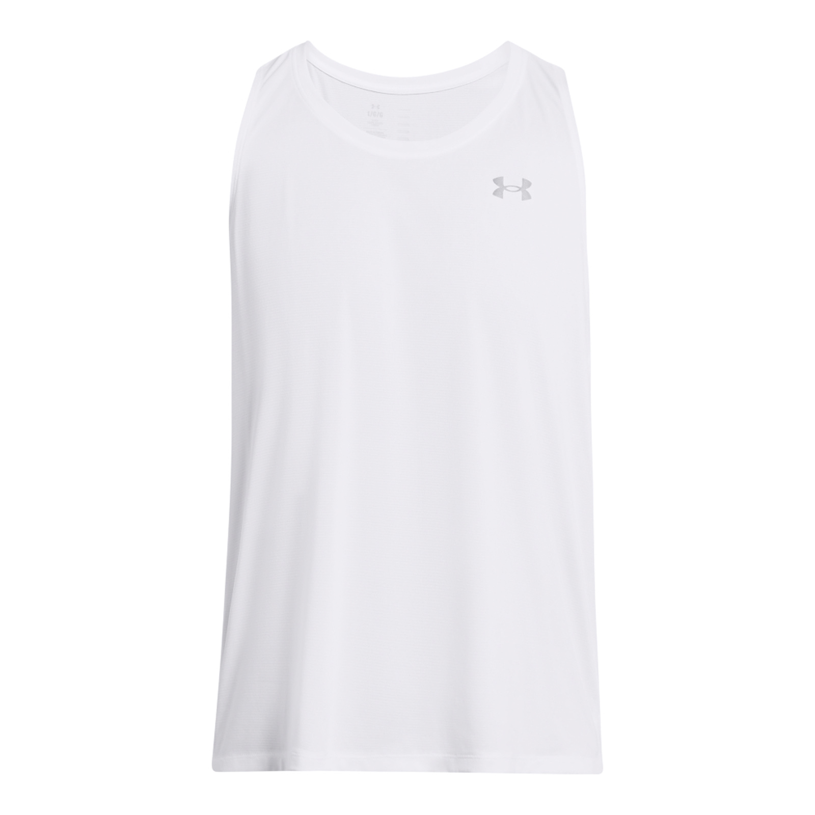 Under Armour Under Armour - 1382585 UA STREAKER SINGLET - White//Reflective