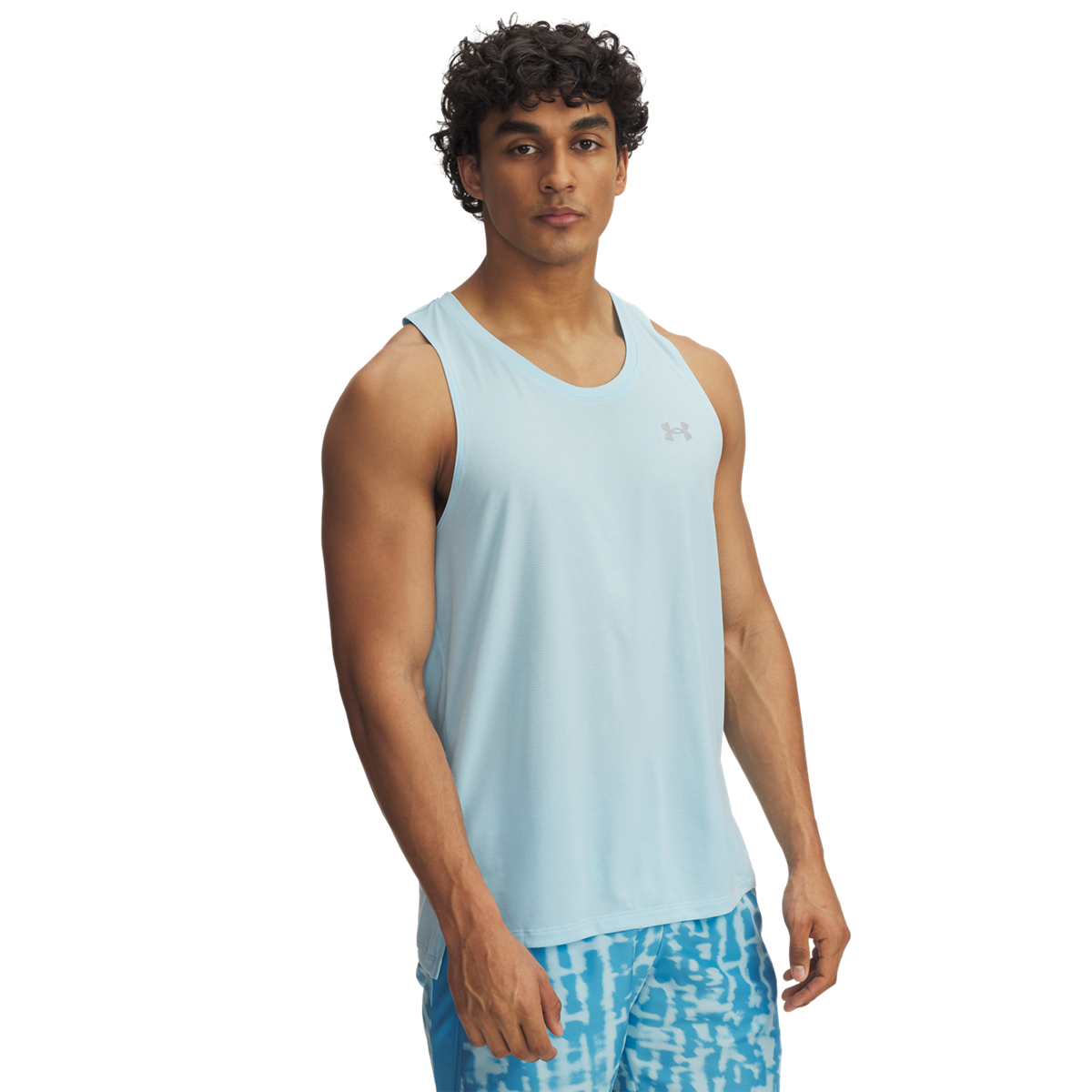 Under Armour Under Armour - 1382585 UA STREAKER SINGLET - Stream//Reflective
