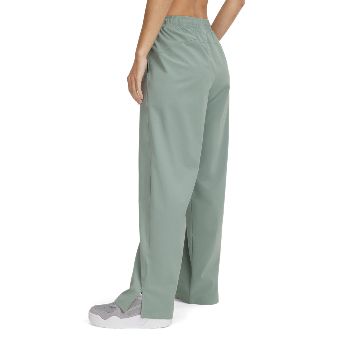Under Armour - 1386453 ARMOURSPORT WIDE LEG PANT - Silica Green//White φωτογραφία
