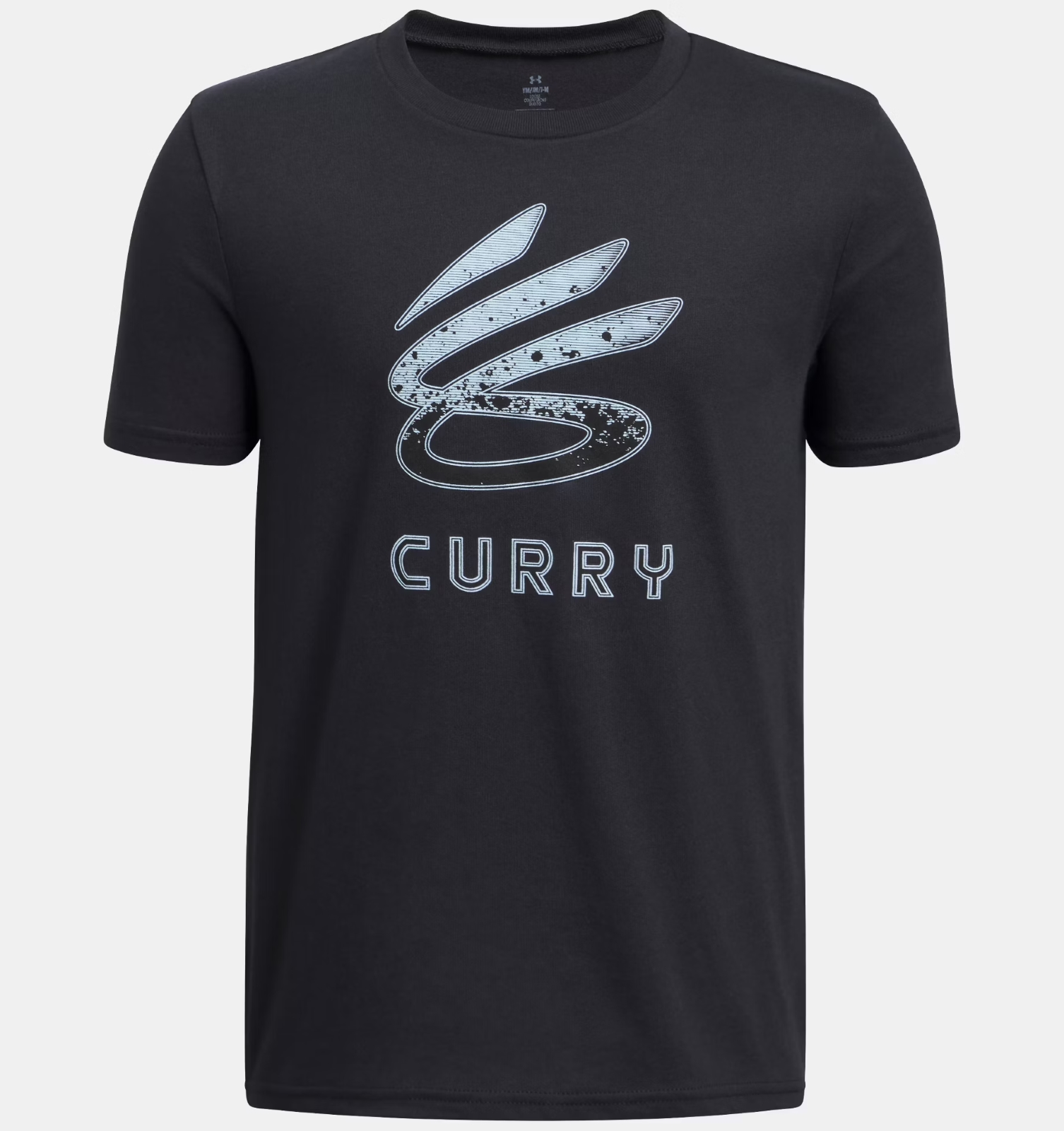 Under Armour Under Armour - 1387102 CURRY LOGO TEE - Black//Stream