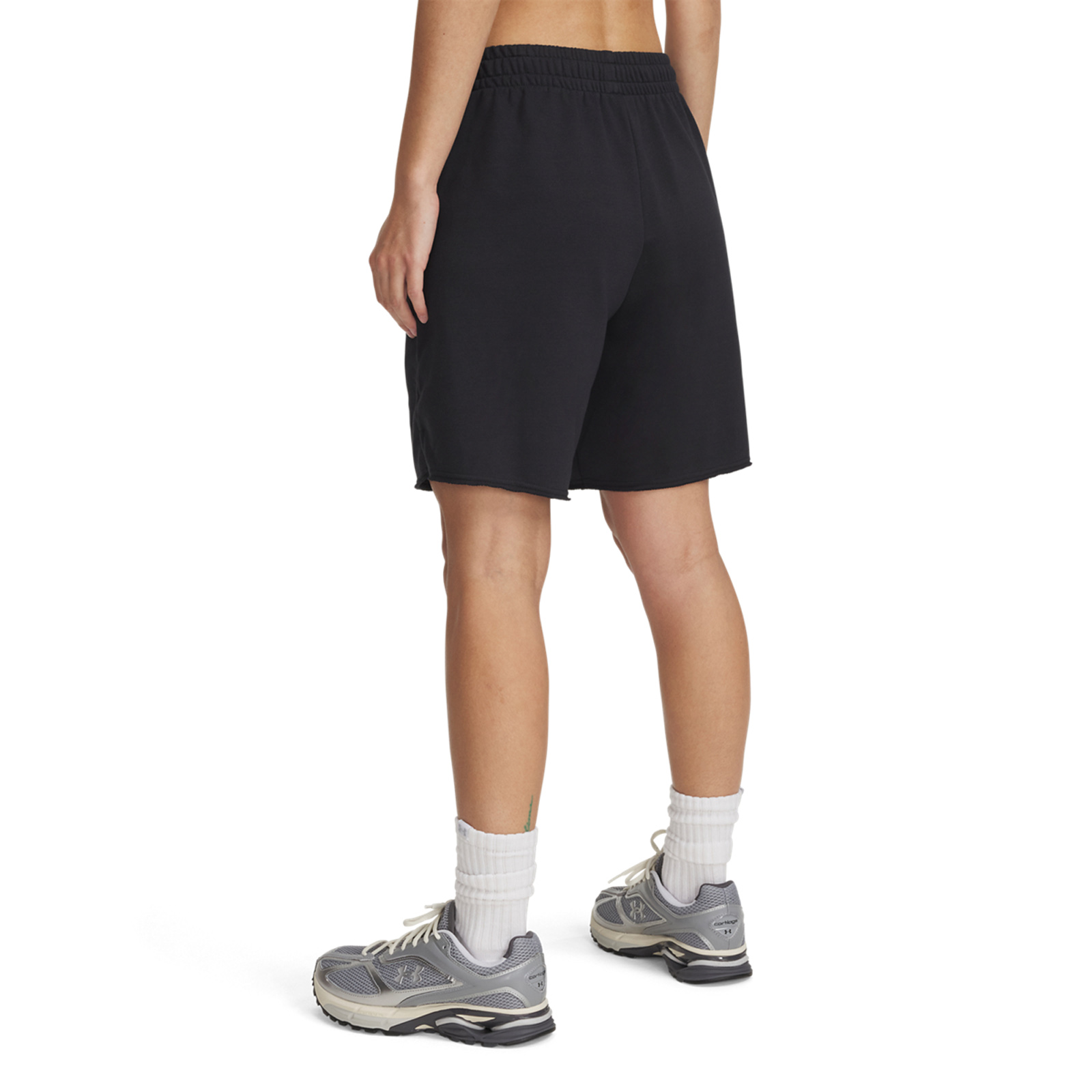 Under Armour - 1389632UA ICON TERRY LONG SHORT - Black//White φωτογραφία