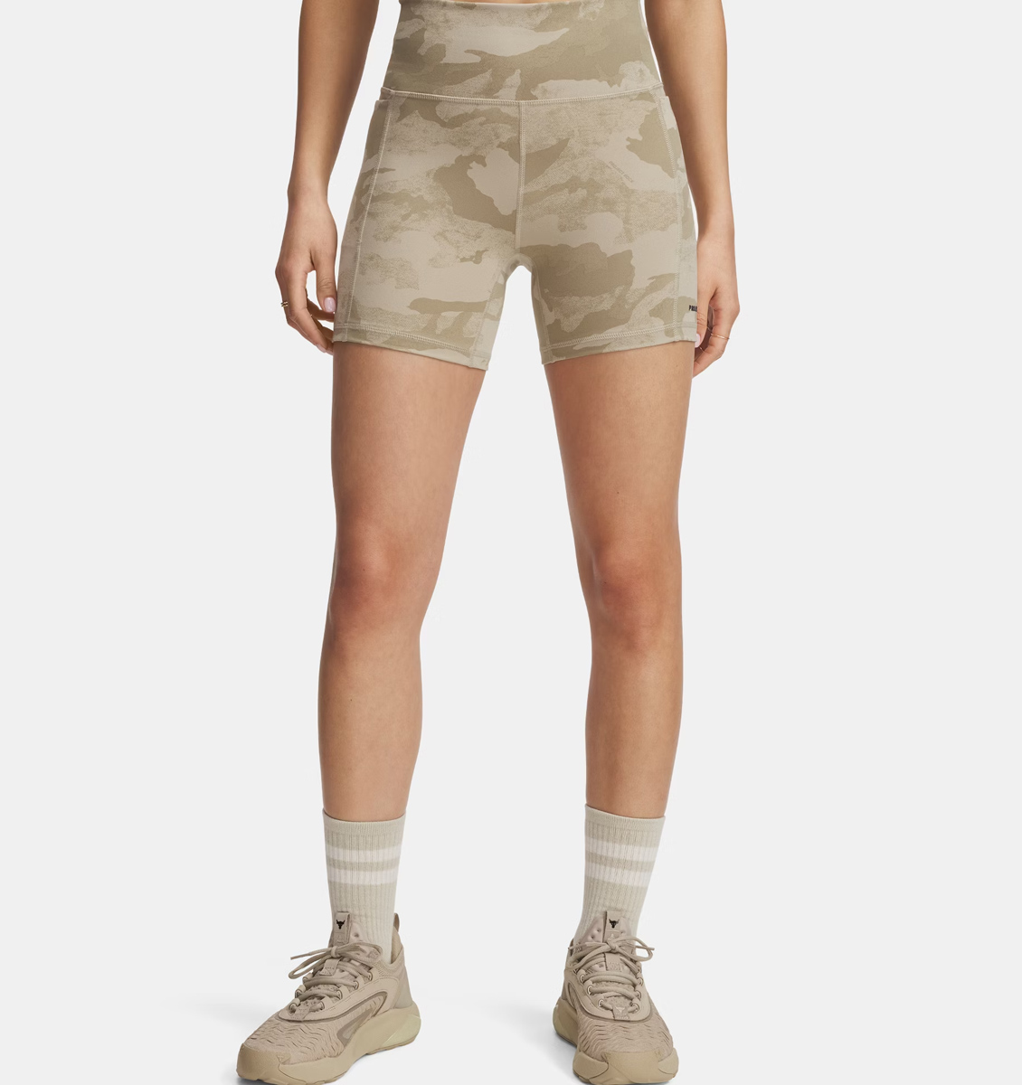  Under Armour - 1389712 PROJECT ROCK MIDDY SHORT - City Khaki//Black 2025
