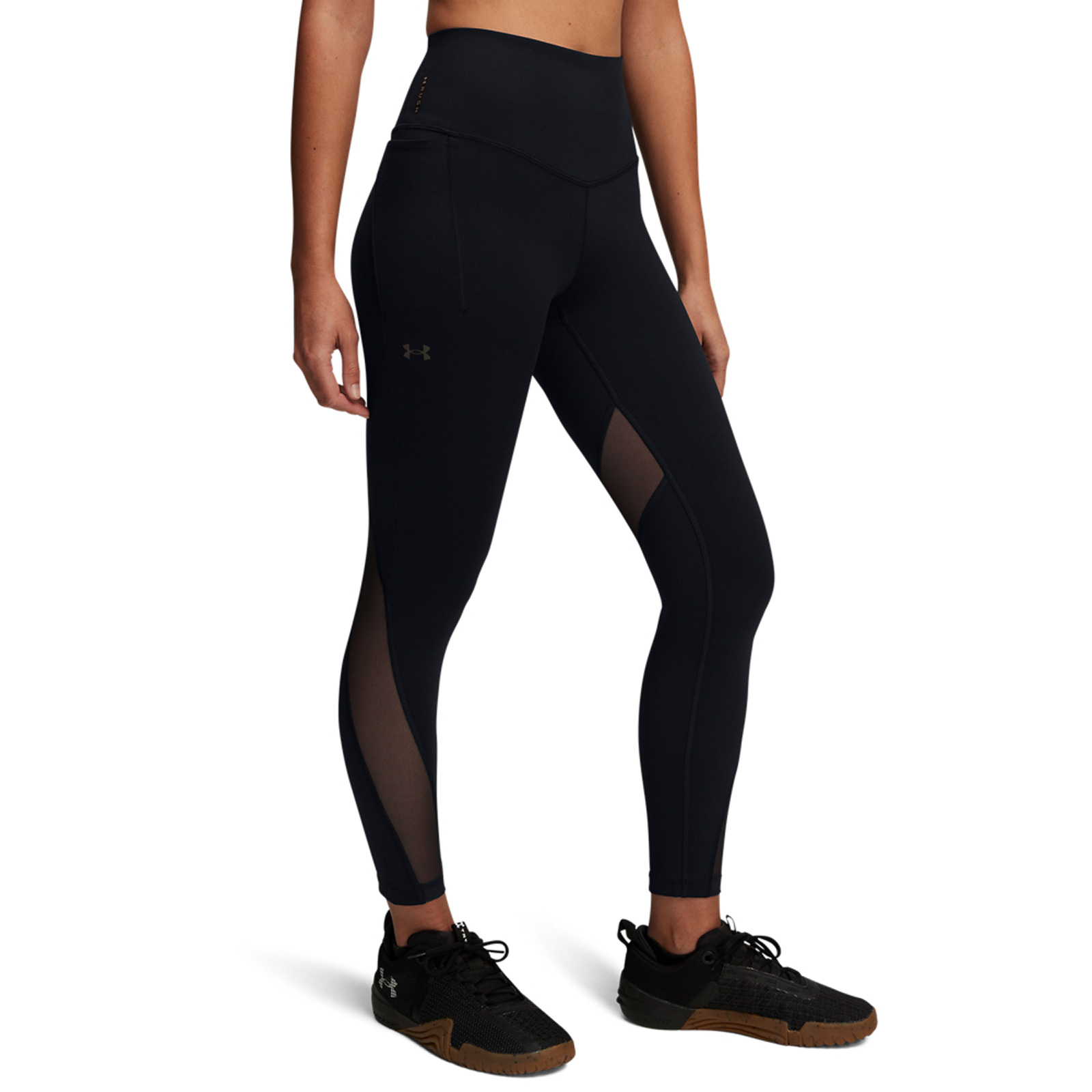 Under Armour Under Armour - 1389871 VANISH ELITE VENT ANKLE LEG - Black//Iridescent