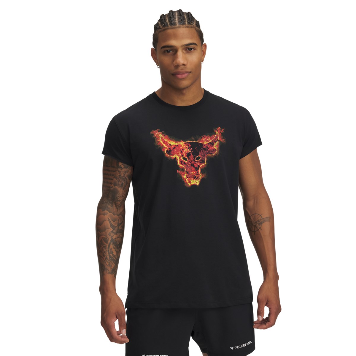 Under Armour Under Armour - 1389940 PROJECT ROCK CAP SLEEVE T - Black//Castlerock