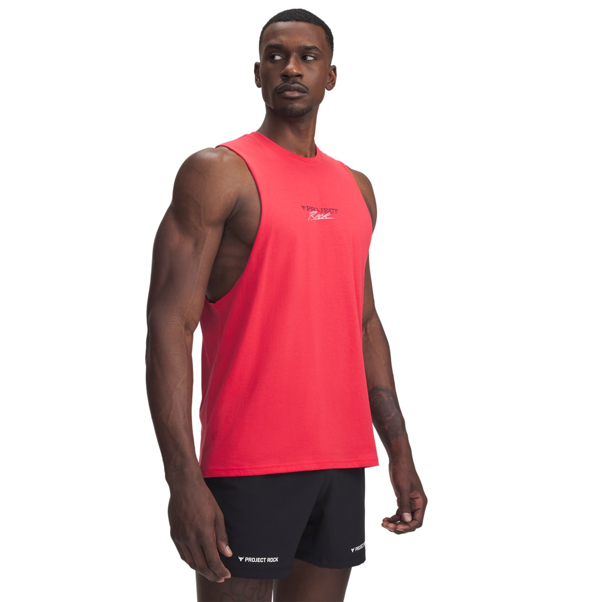 Under Armour Under Armour - 1389949 PROJECT ROCK TANK - Lava Red//White