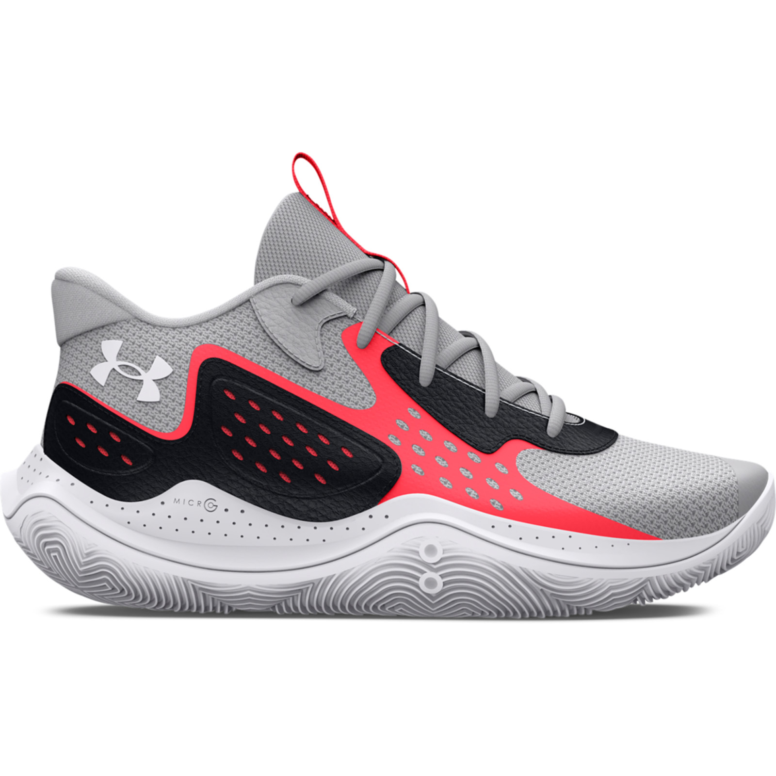 Under Armour - Unisex UA Jet '23 Basketball Shoes - Halo Gray/Beta/White Ανδρικά > Παπούτσια > Αθλητικά > Παπούτσι Mid Cut