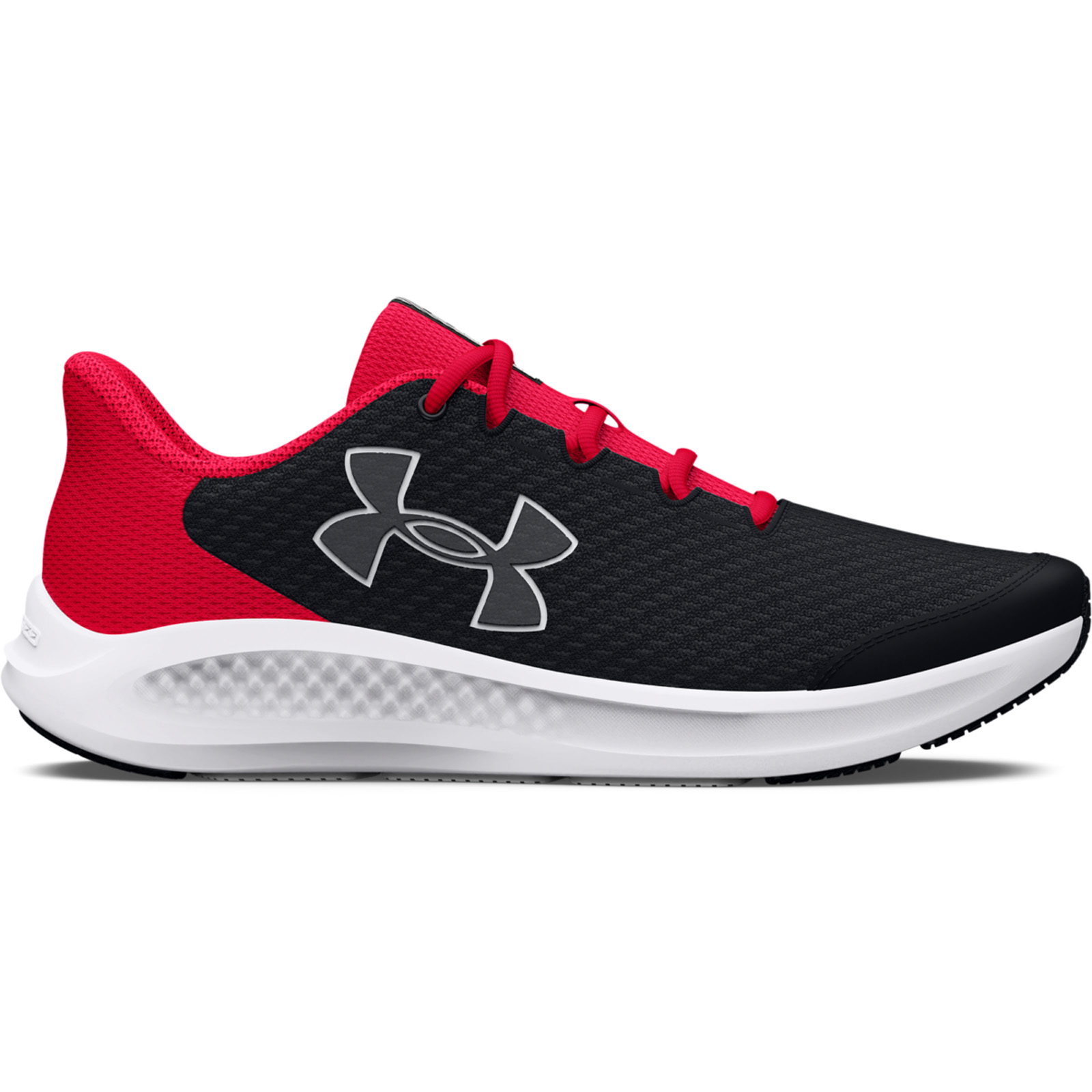 Under Armour - Boys' Grade School UA Charged Pursuit 3 Big Logo Running Shoes - Black/Red/White Παιδικά > Παπούτσια > Αθλητικά > Παπούτσι Low Cut