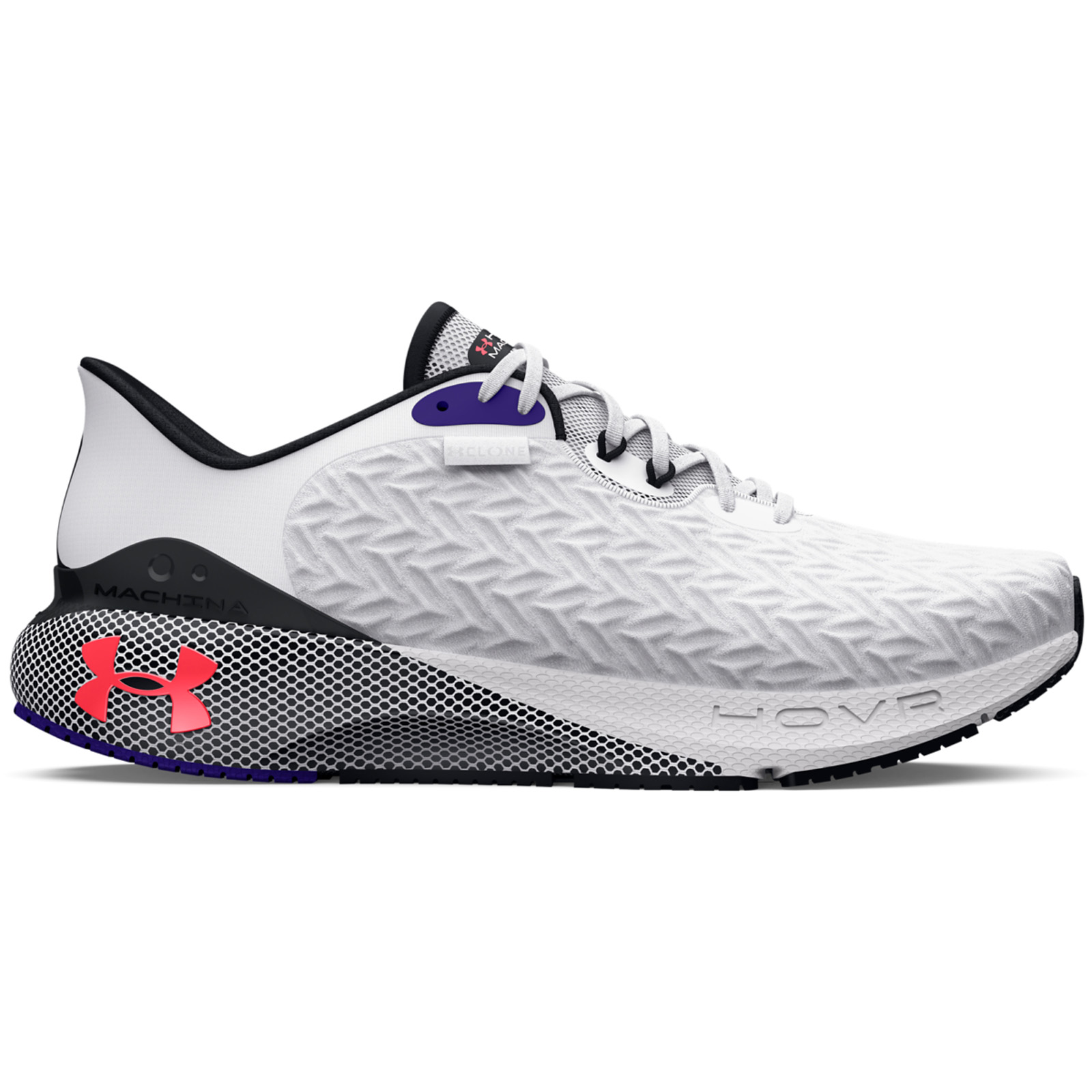 Under Armour - Men's UA HOVR™ Machina 3 Clone Running Shoes - White/Black/Beta Ανδρικά > Παπούτσια > Αθλητικά > Παπούτσι Low Cut