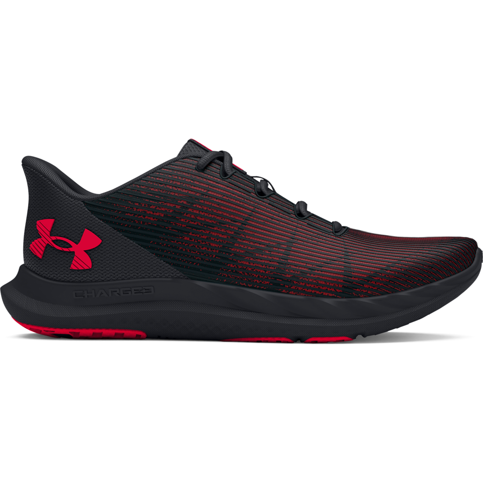 Under Armour - 3026999 UA CHARGED SPEED SWIFT - Black/Black/Red Ανδρικά > Παπούτσια > Αθλητικά > Παπούτσι Low Cut