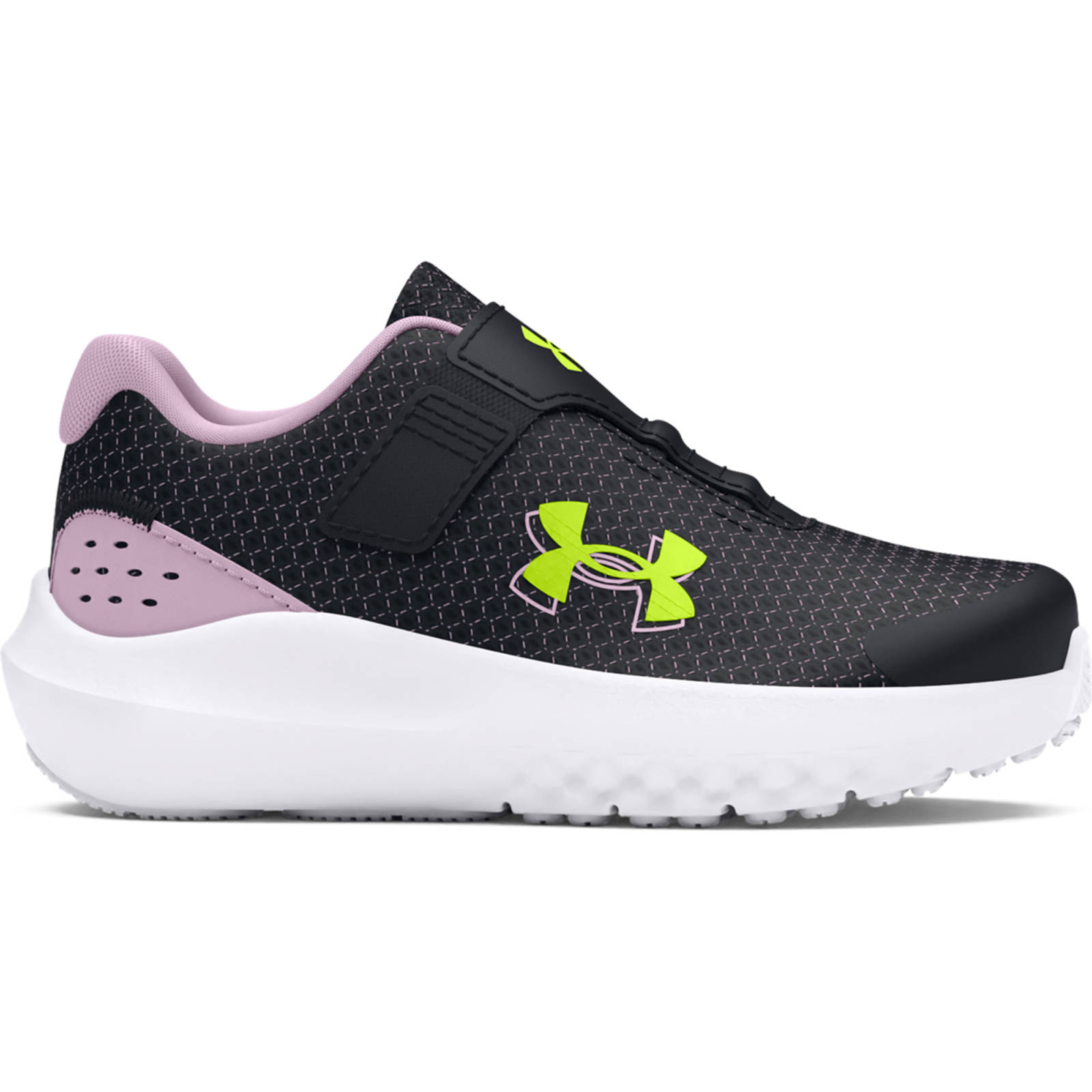 Under Armour - Παπούτσια Running Βρεφών Κοριτσιών UA Surge 4 Ac - Black/Purple Ace/High Vis Yellow Παιδικά > Παπούτσια > Αθλητικά > Παπούτσι Low Cut